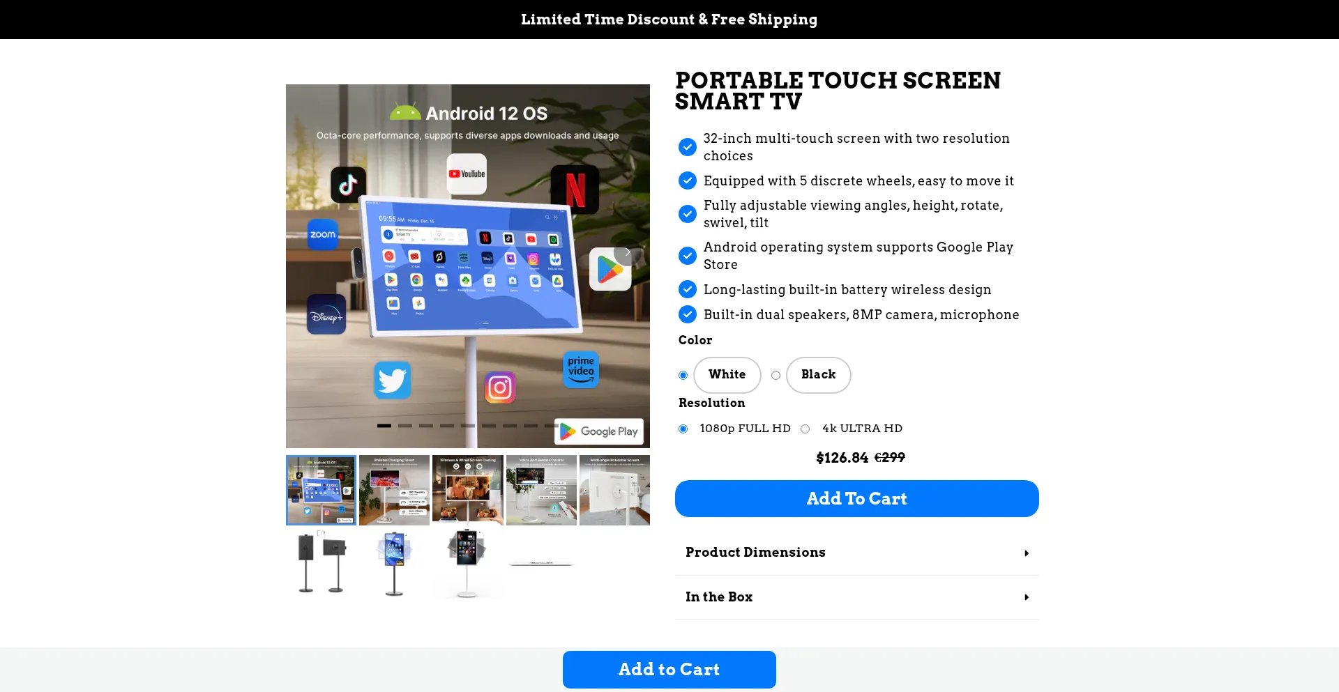 Website screenshot of Syvexshop.com