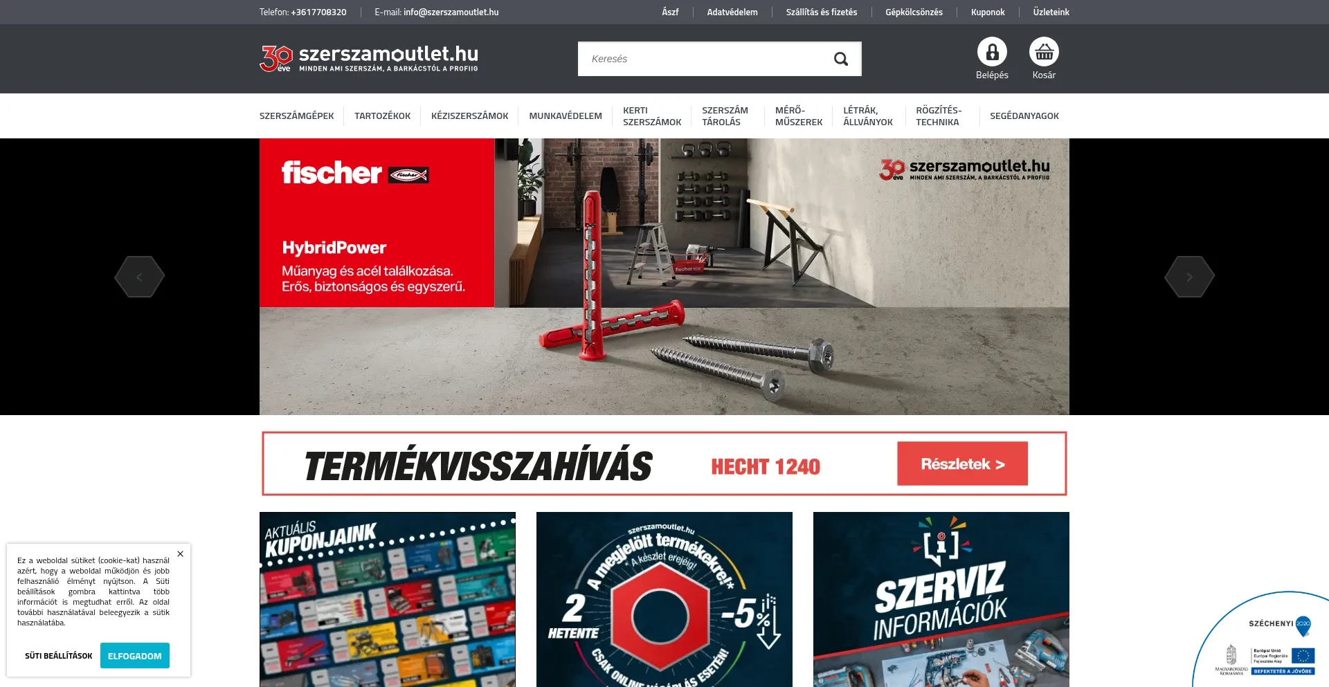 Szerszamoutlet.hu Screenshot