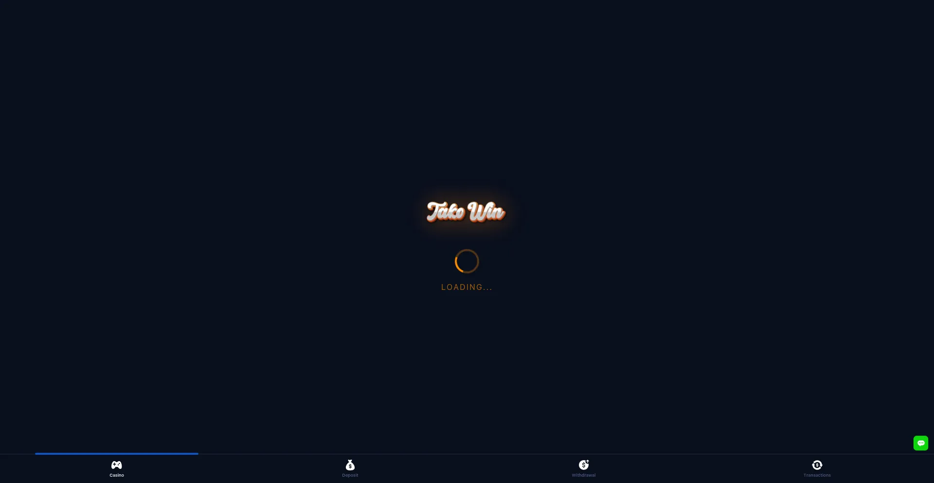 Website screenshot of Tako-win.com