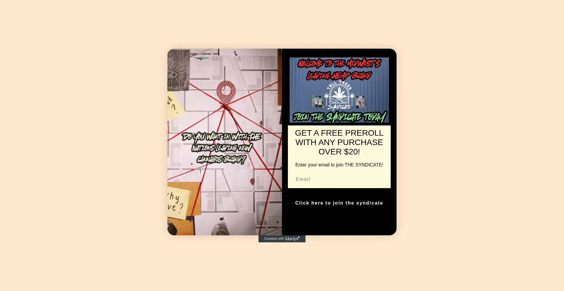 Website screenshot of Talltreessociety.com