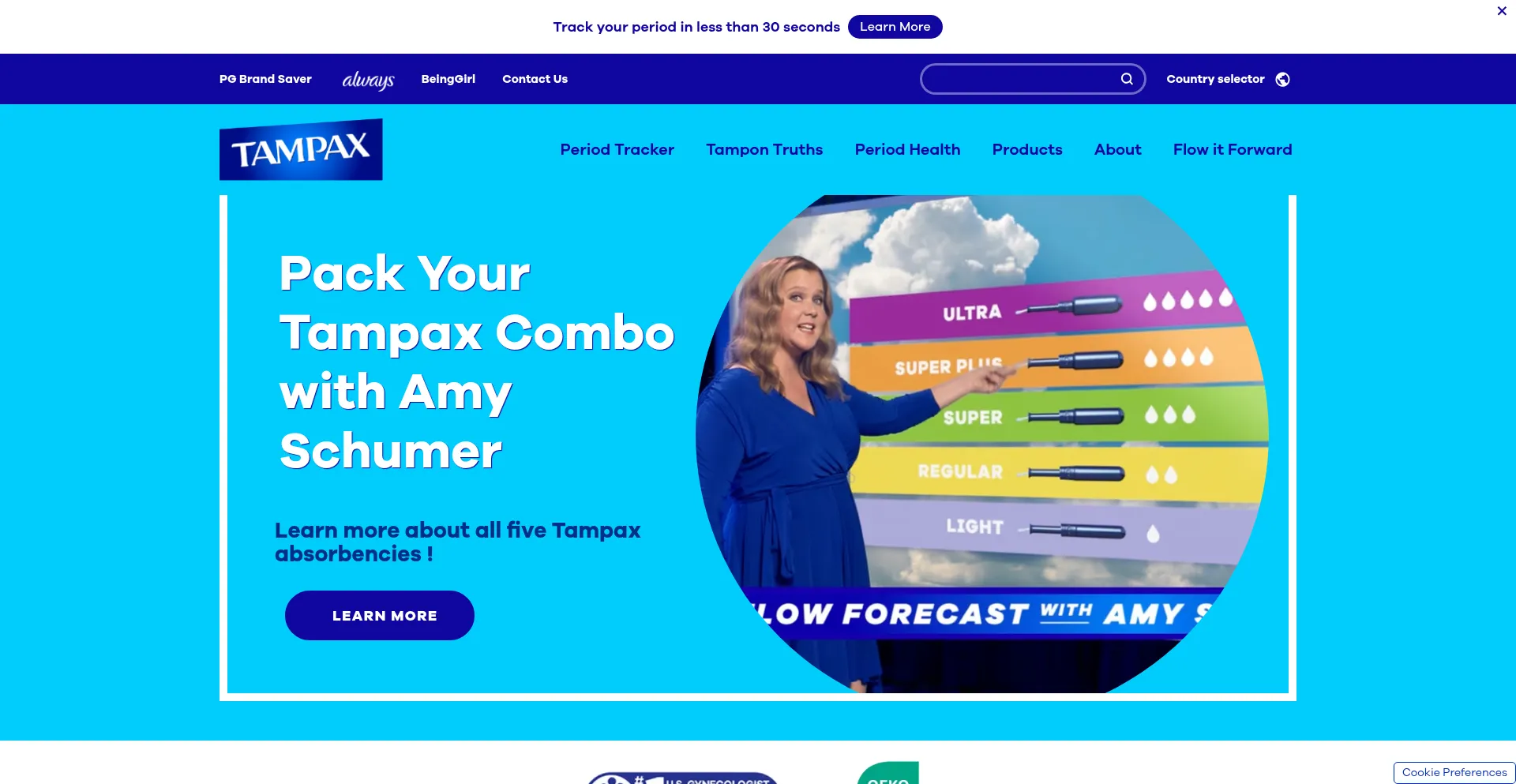 ¿És Seguro y Confiable Tampax.com?