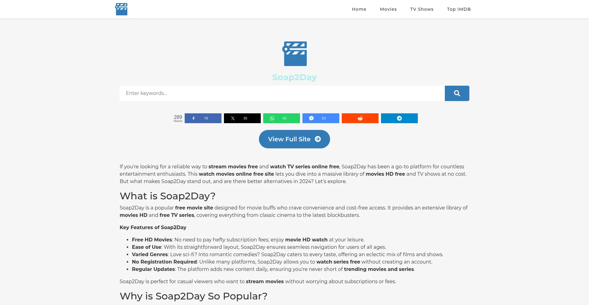 Website screenshot of Tapahtuma.tv