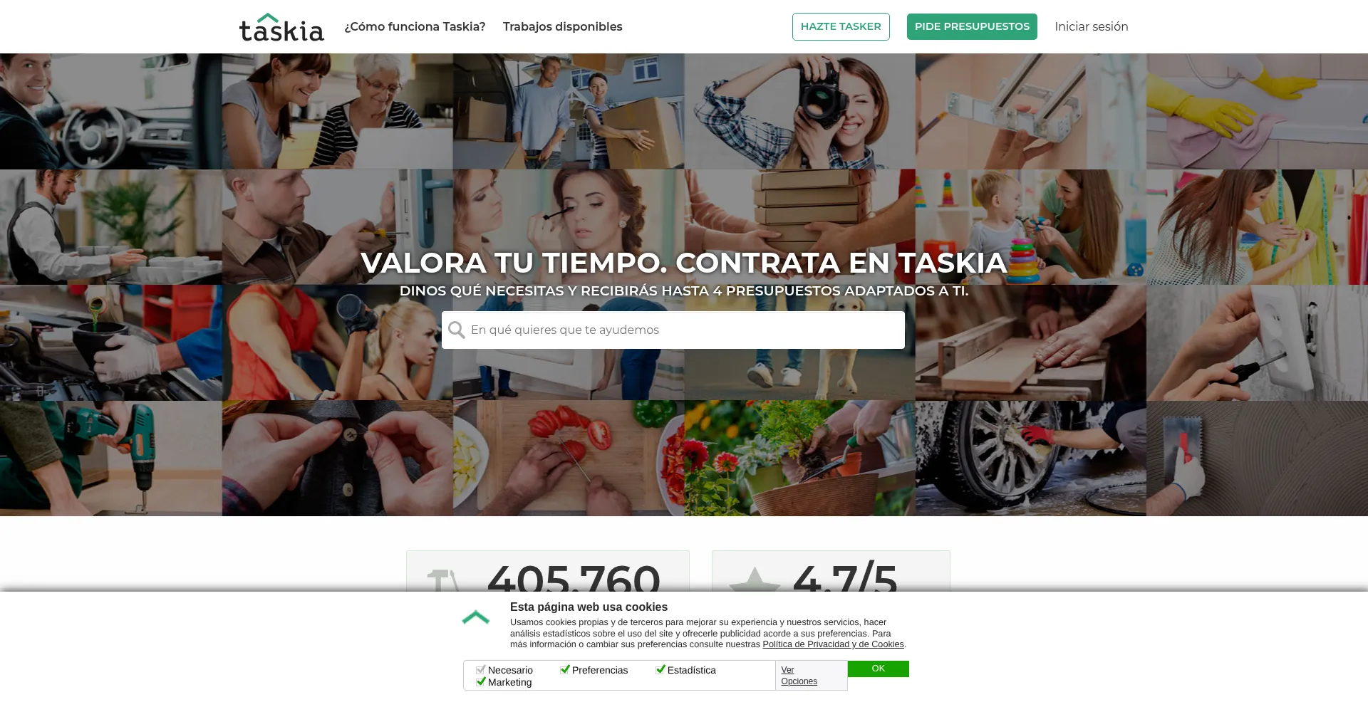 ¿És Seguro y Confiable Taskia.es?