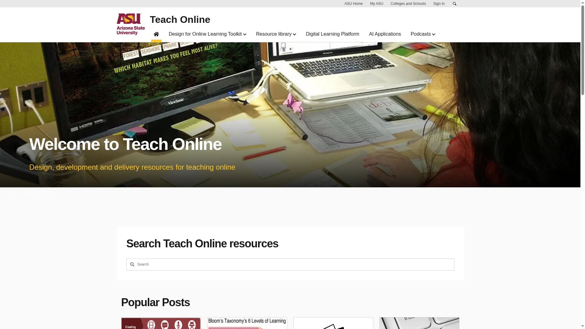 Teachonline.asu.edu