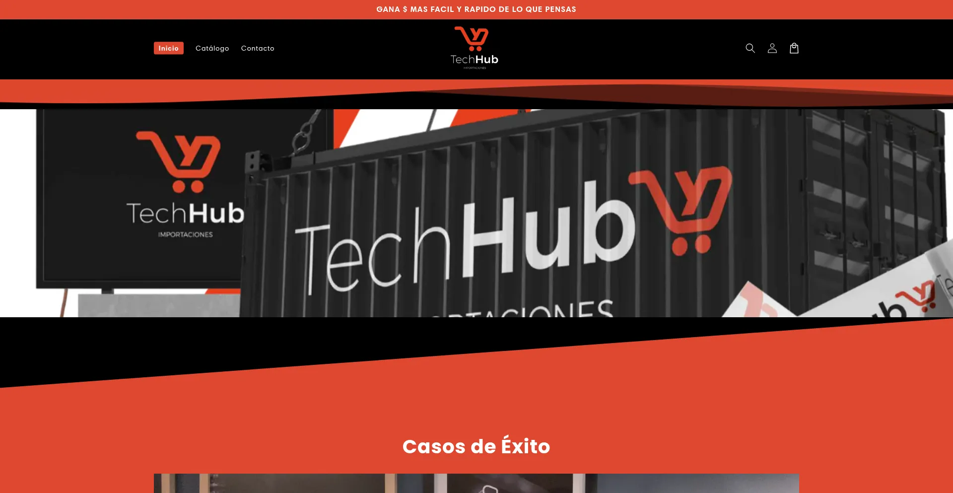 Website screenshot of Techhubproveedores.com