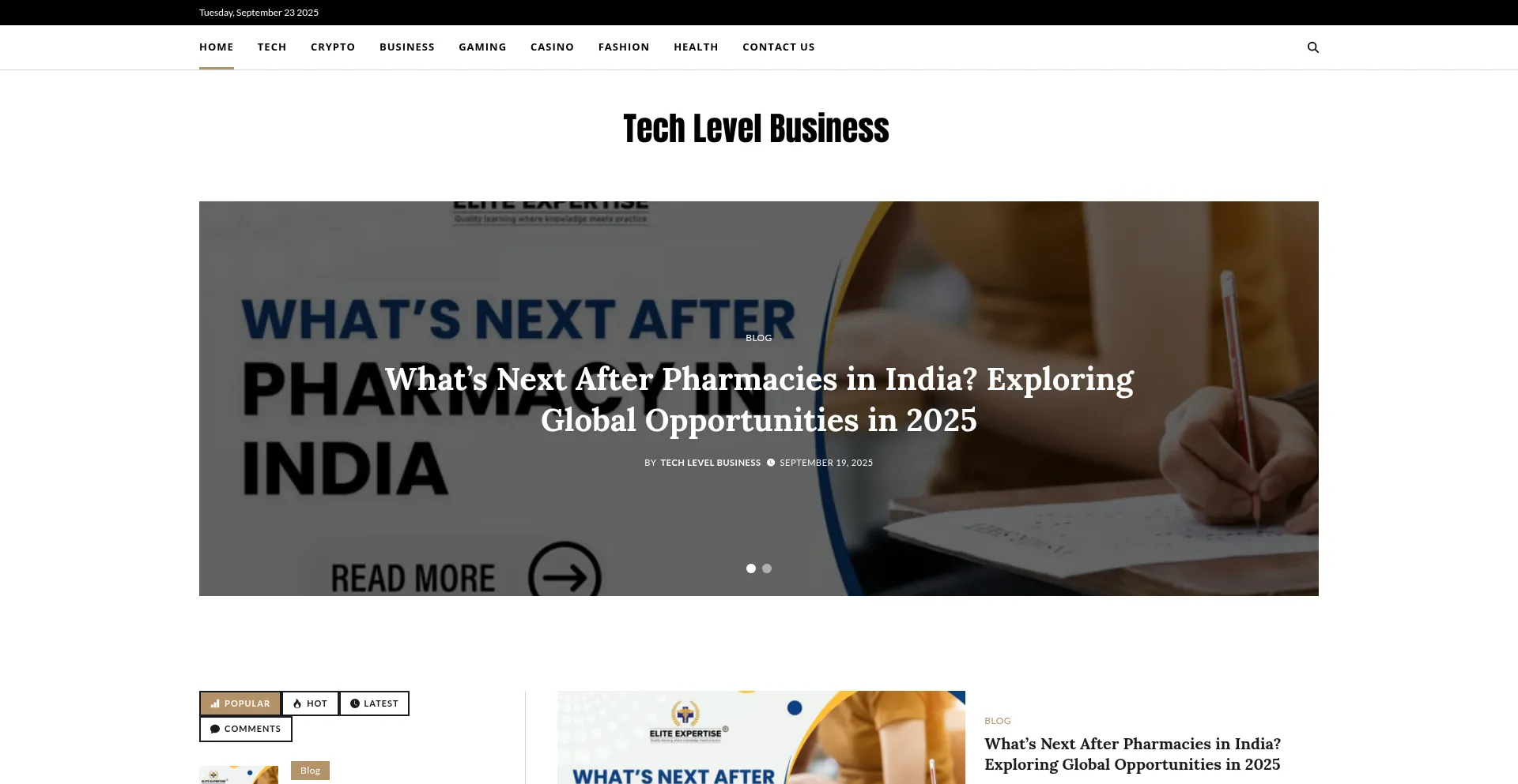 Techlevelbusiness.com Screenshot