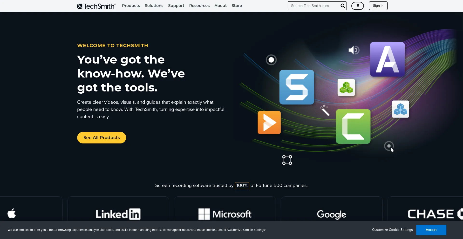 Techsmith.com Screenshot