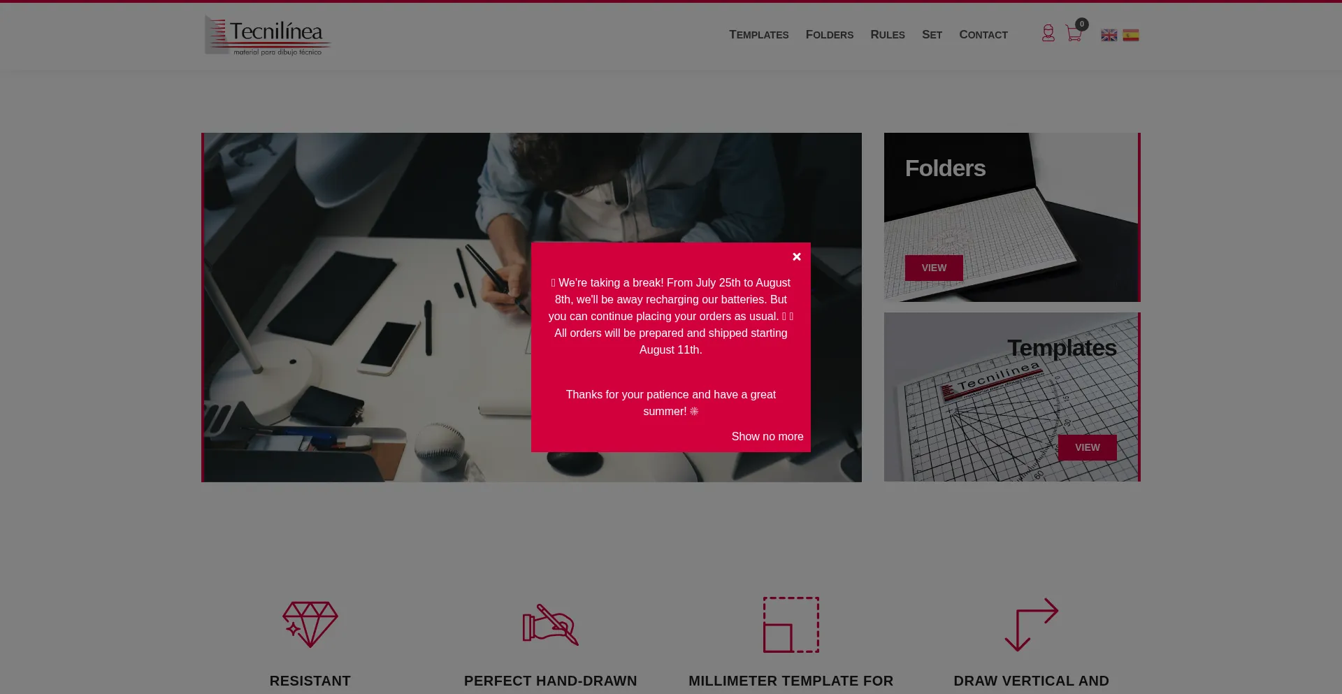 Website screenshot of Tecnilinea.com