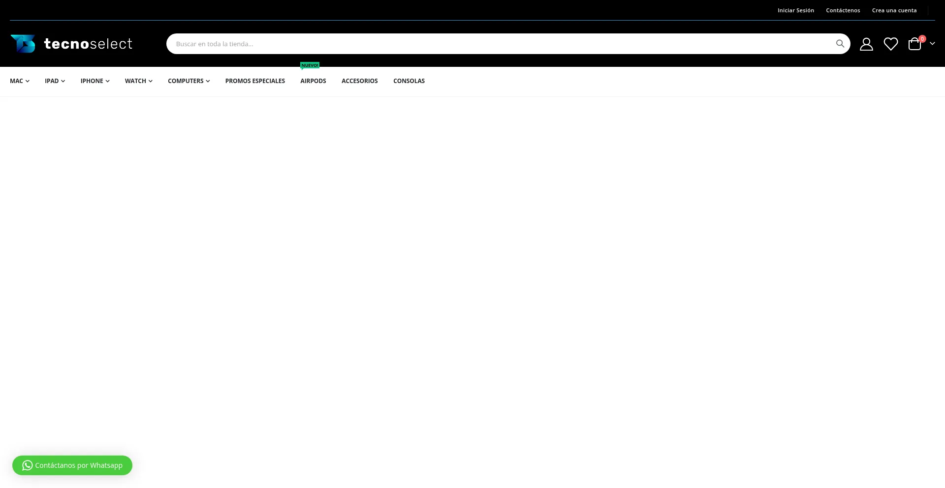 Website screenshot of Tecnoselect.com