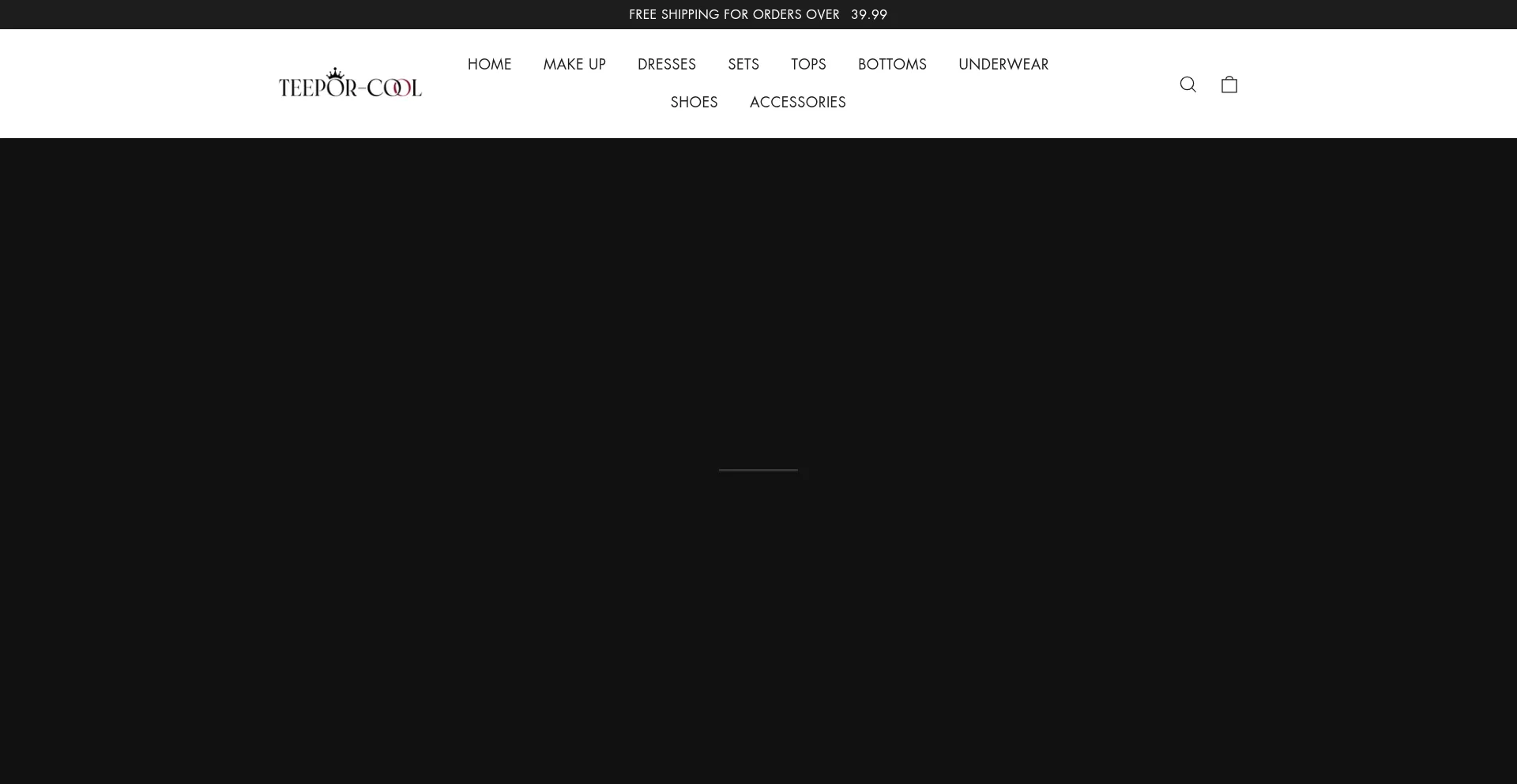 Website screenshot of Teepor.cool
