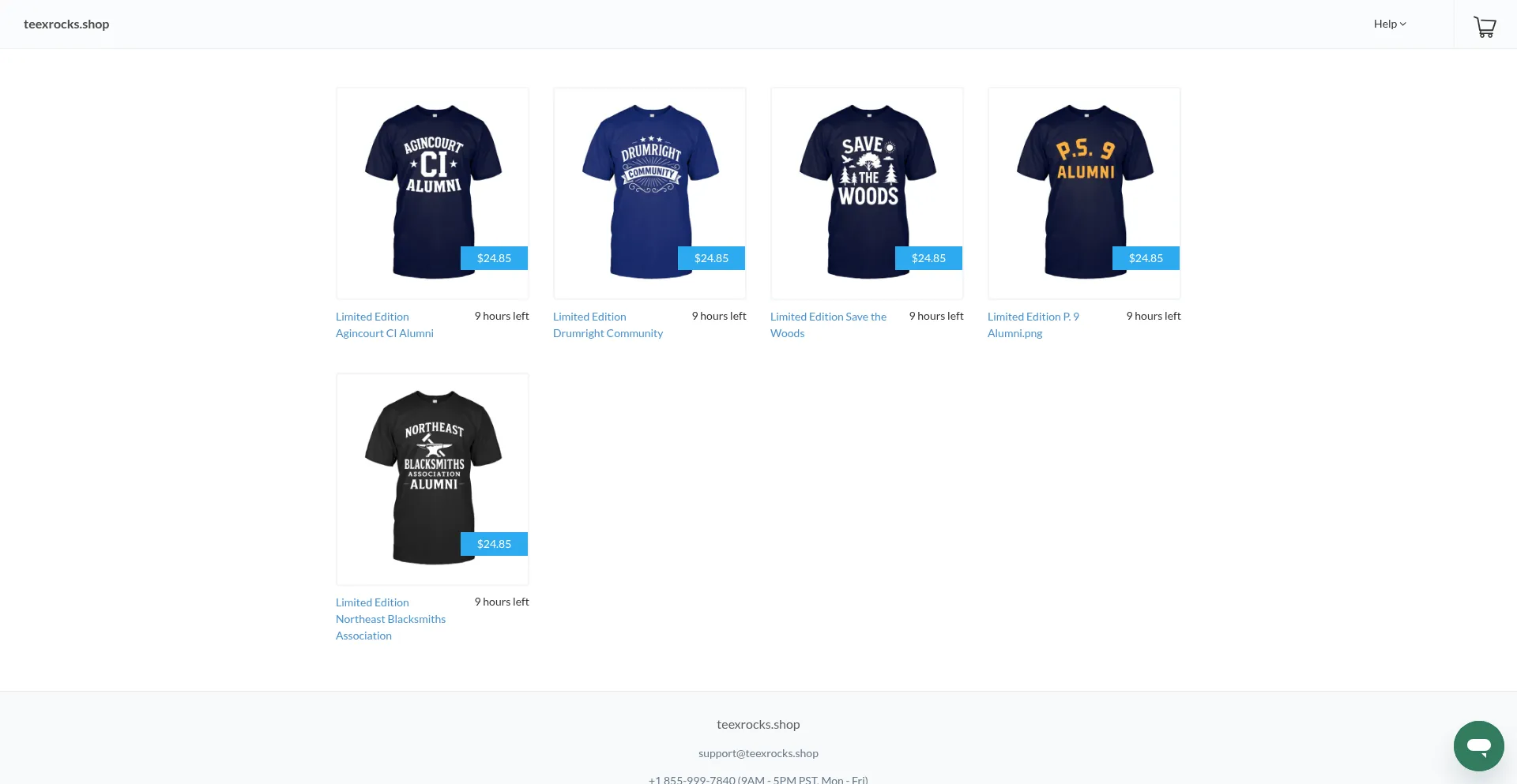 ¿És Seguro y Confiable Teexrocks.shop?