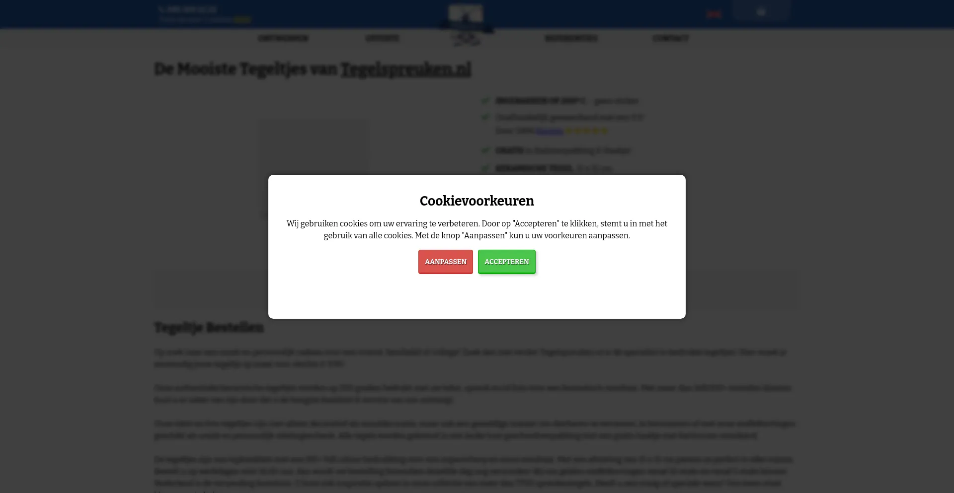 Tegelspreuken.nl Screenshot