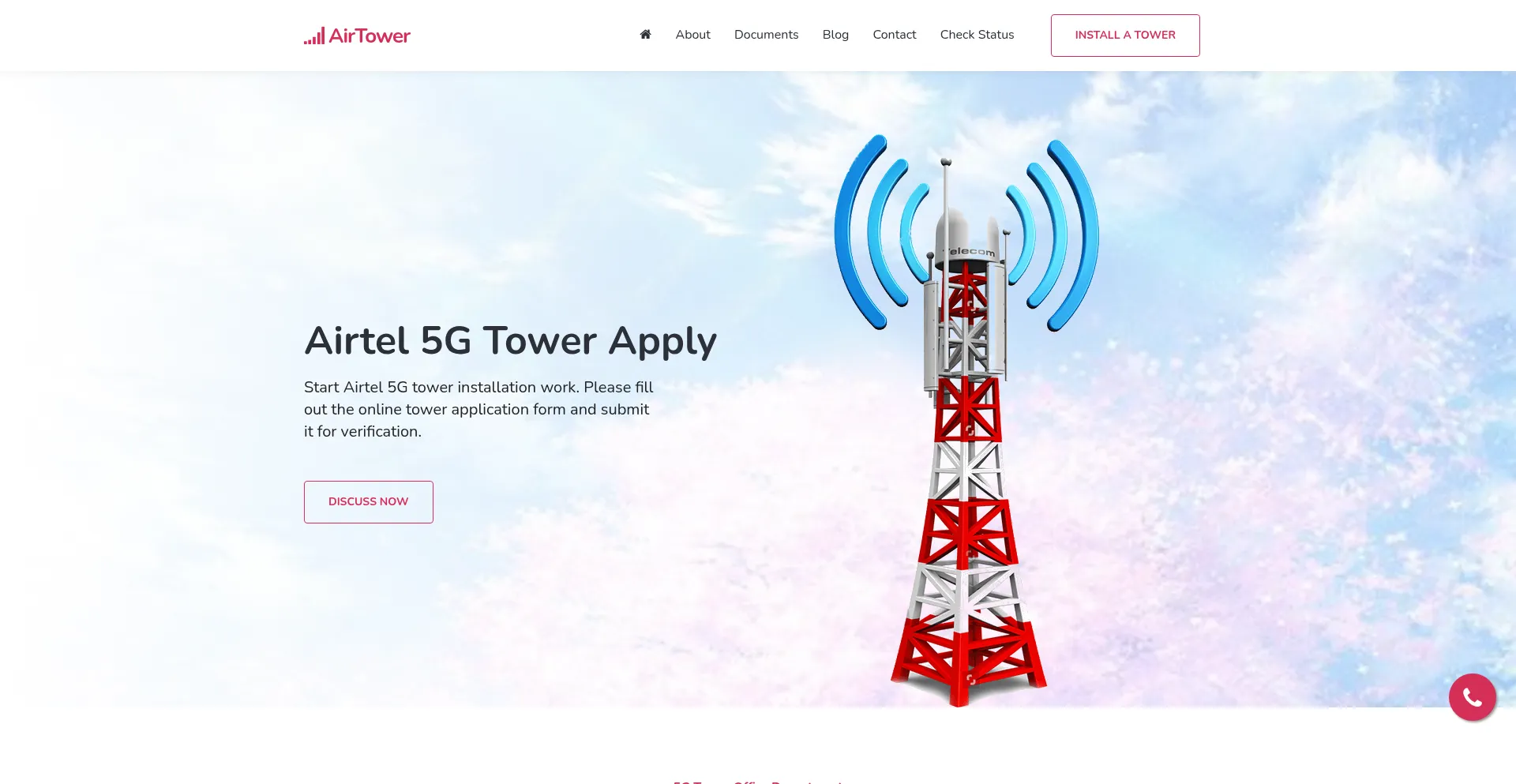 Website screenshot of Telecompany.in