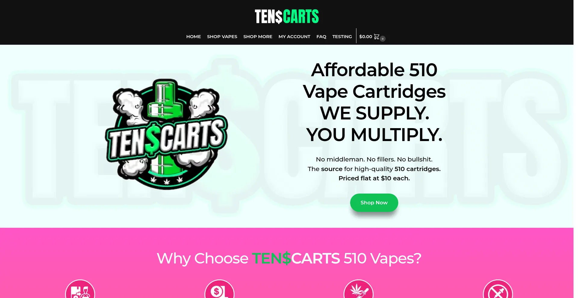 Tendollarcarts.co