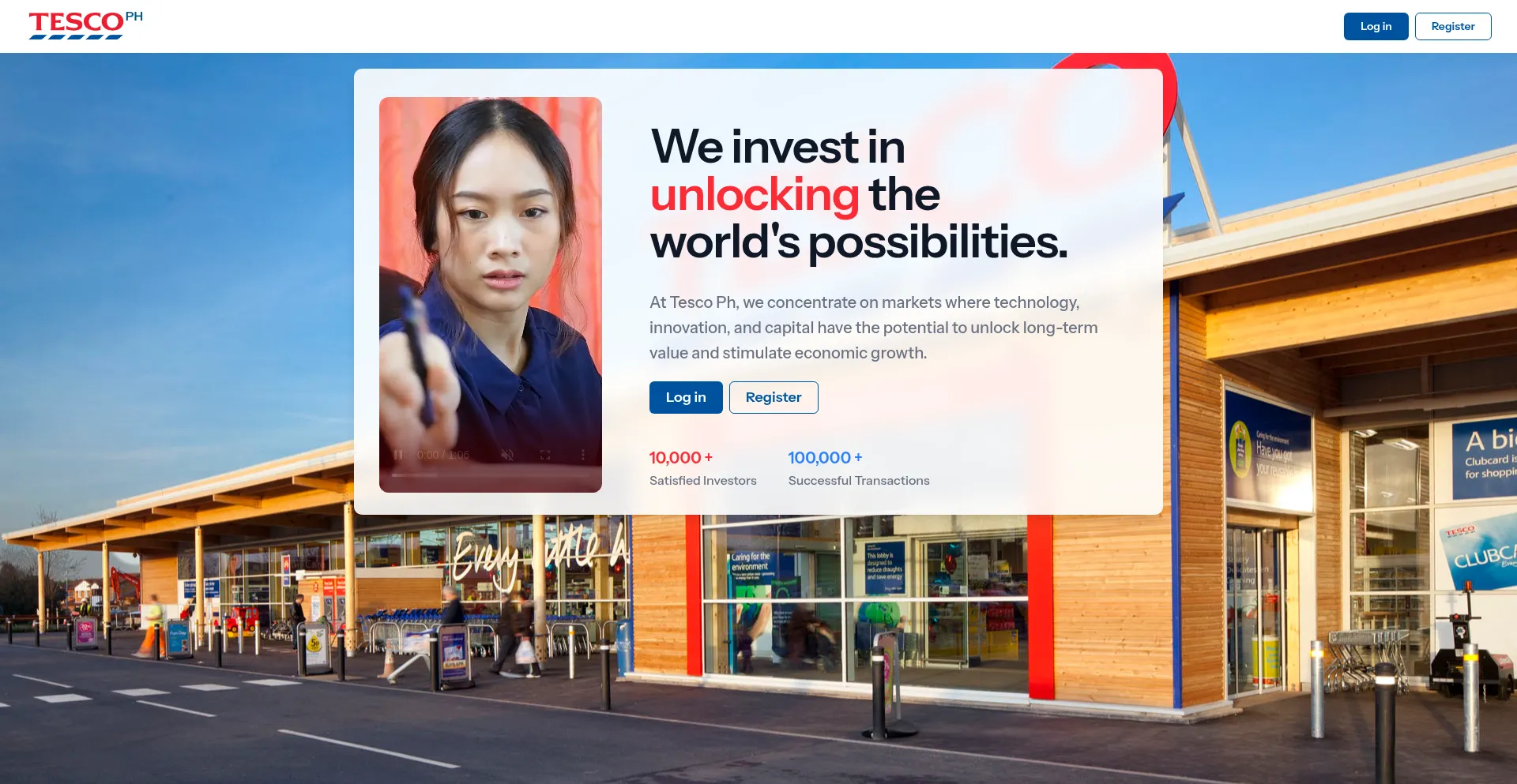 Website screenshot of Tescoph-members.info
