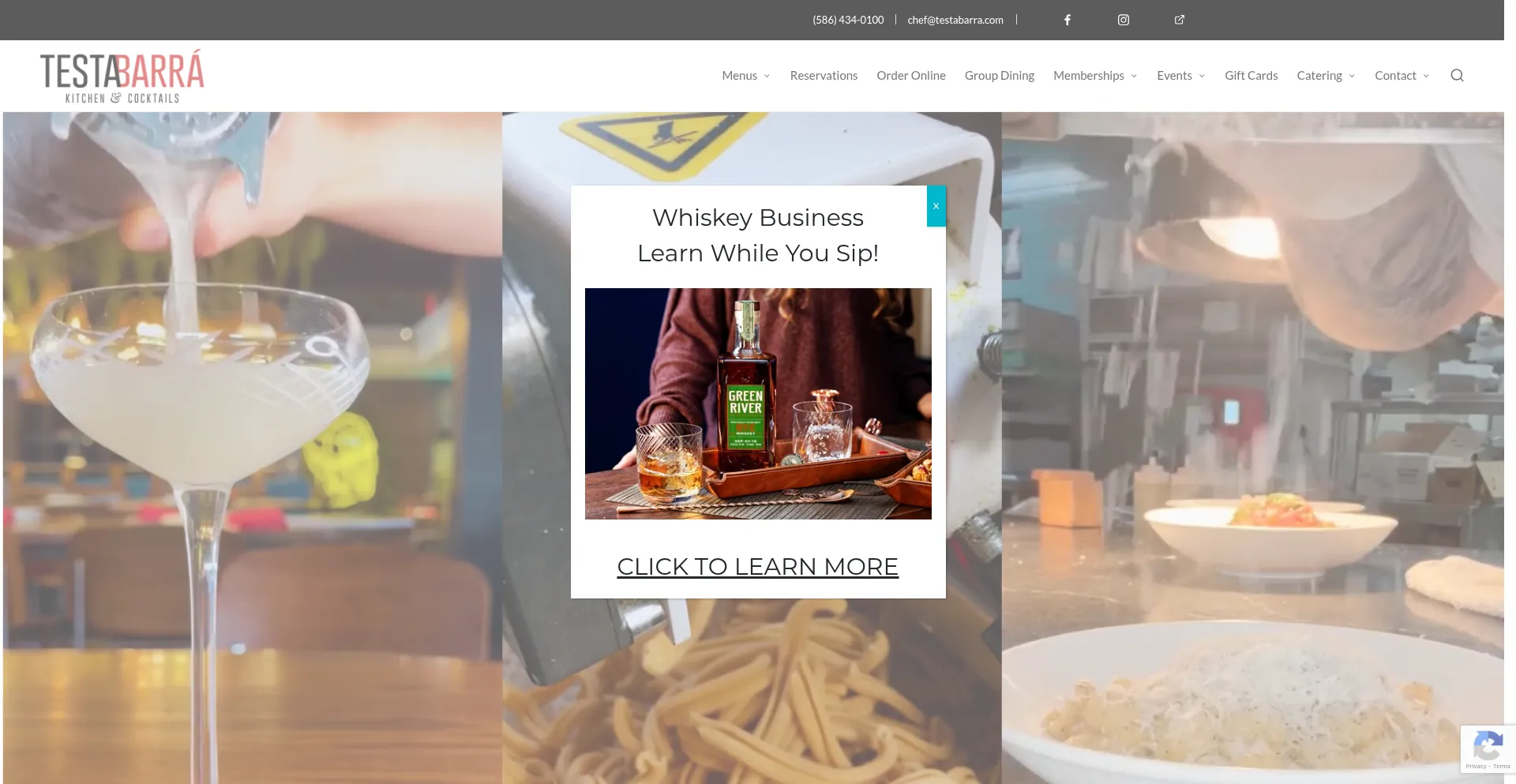 Website screenshot of Testabarra.com