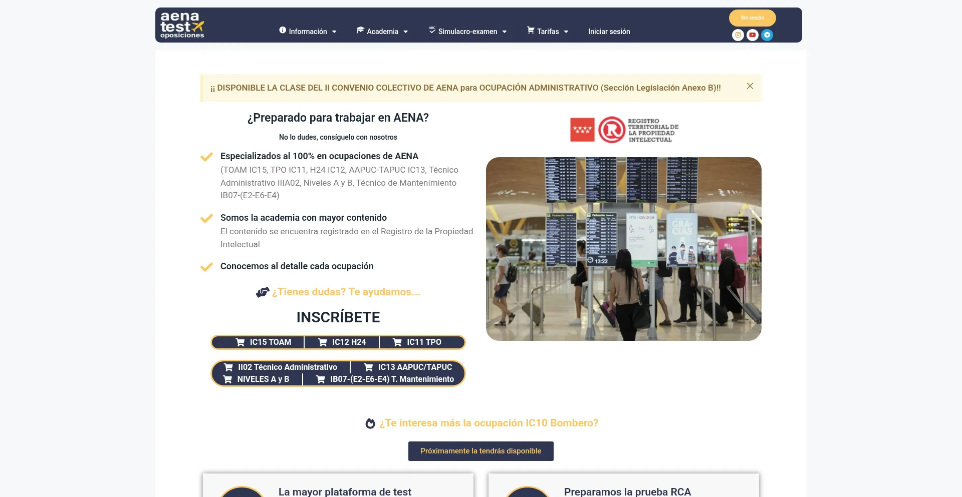 Testoposicionesaena.com