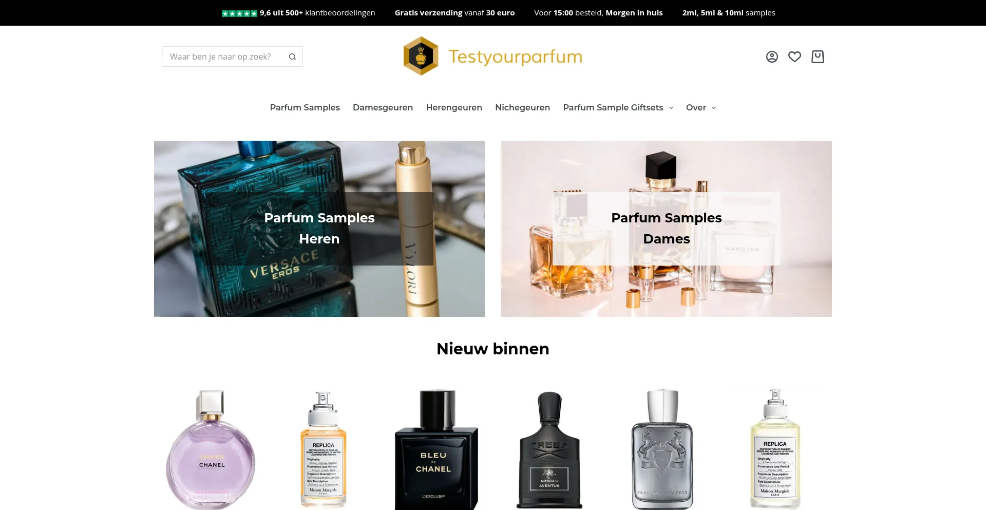 Testyourparfum.com Screenshot