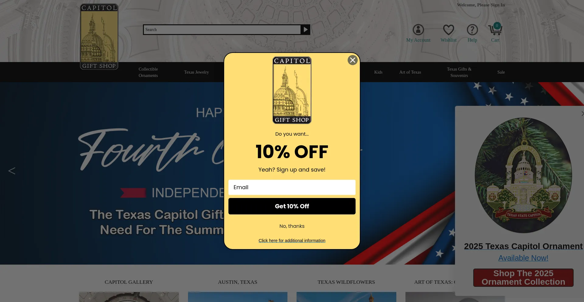 Texascapitolgiftshop.com