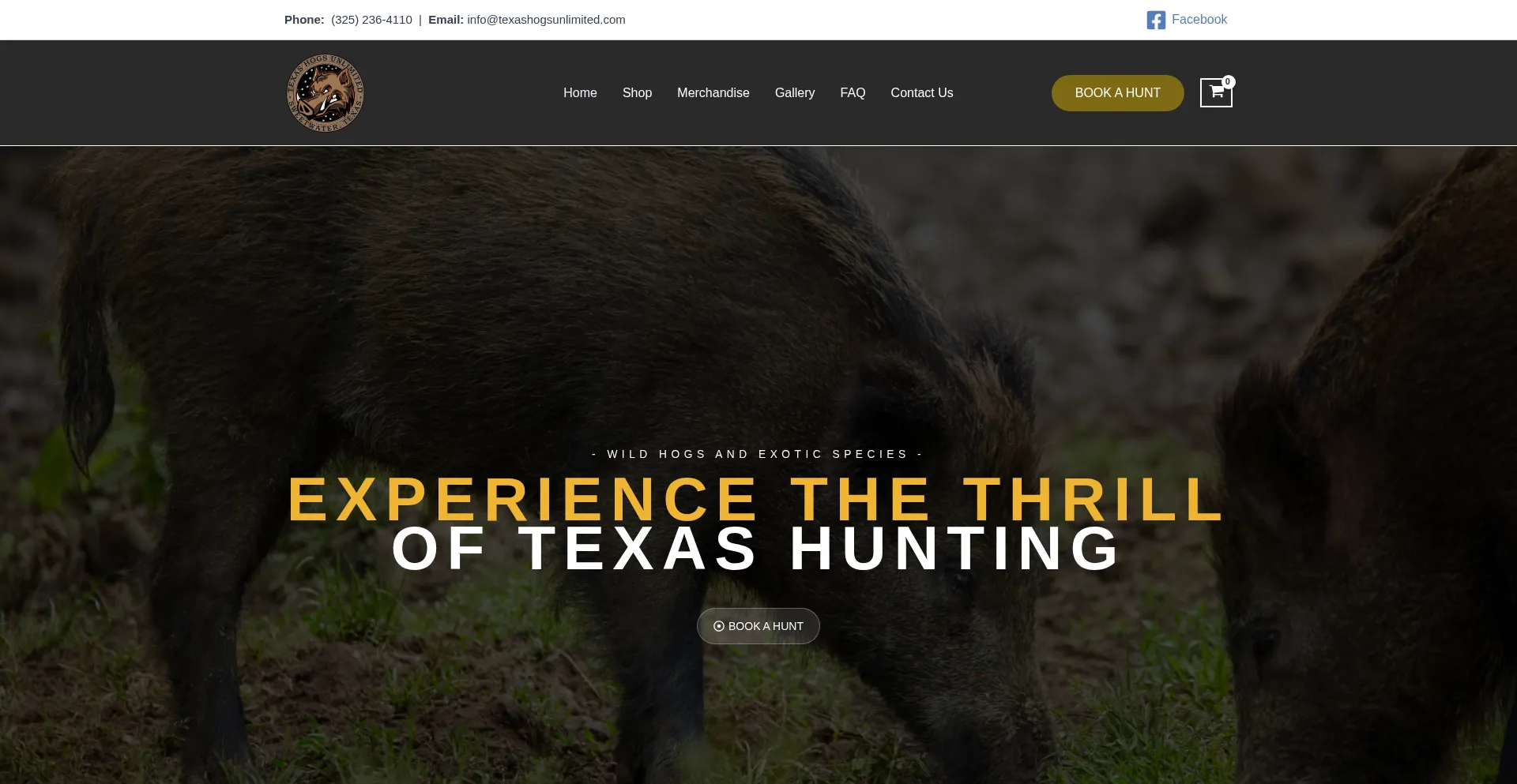 Texashogsunlimited.com Screenshot