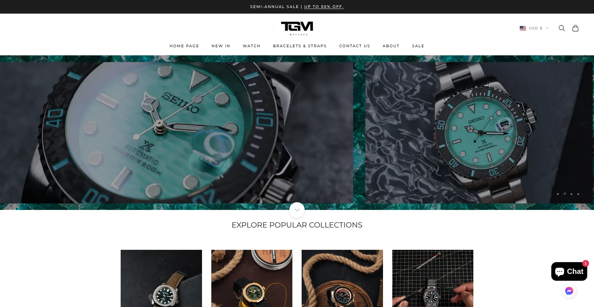 Website screenshot of Tgmwatch.com