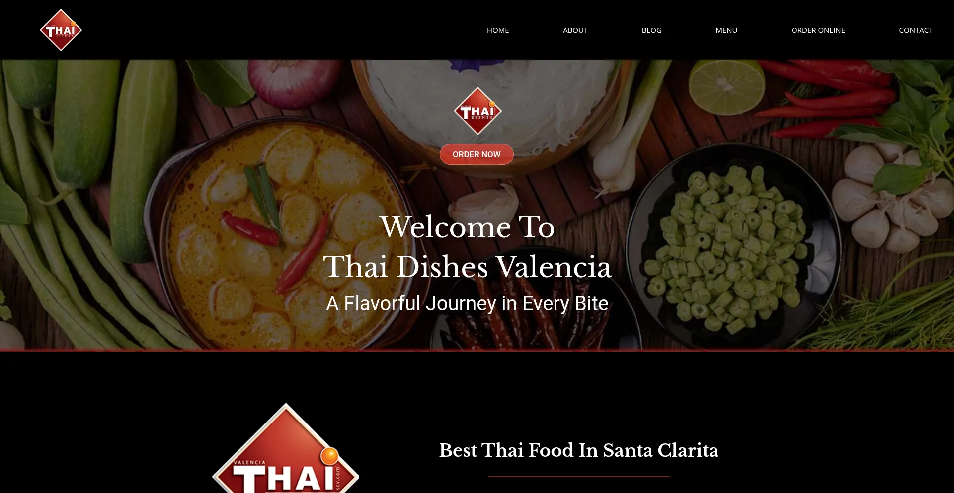 Website screenshot of Thaidishesvalencia.com