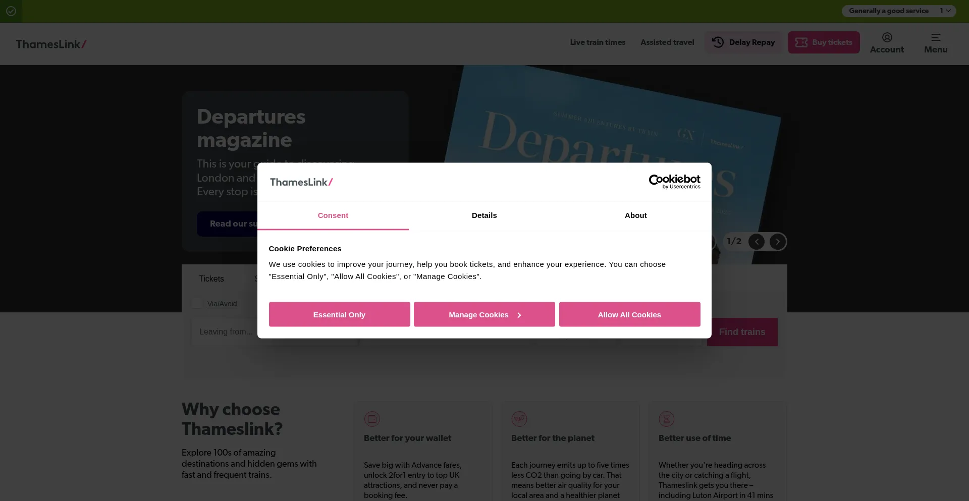 ¿És Seguro y Confiable Thameslinkrailway.com?