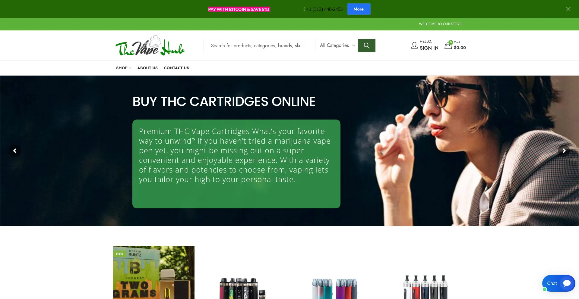 Thcvapehub.com Screenshot
