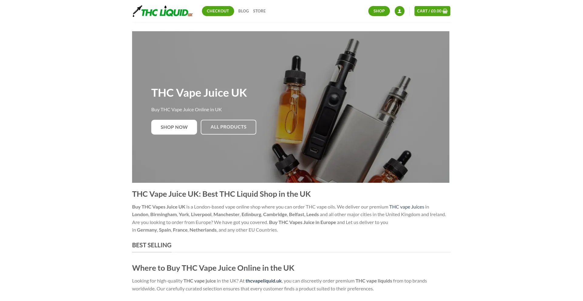 ¿És Seguro y Confiable Thcvapeliquid.uk?
