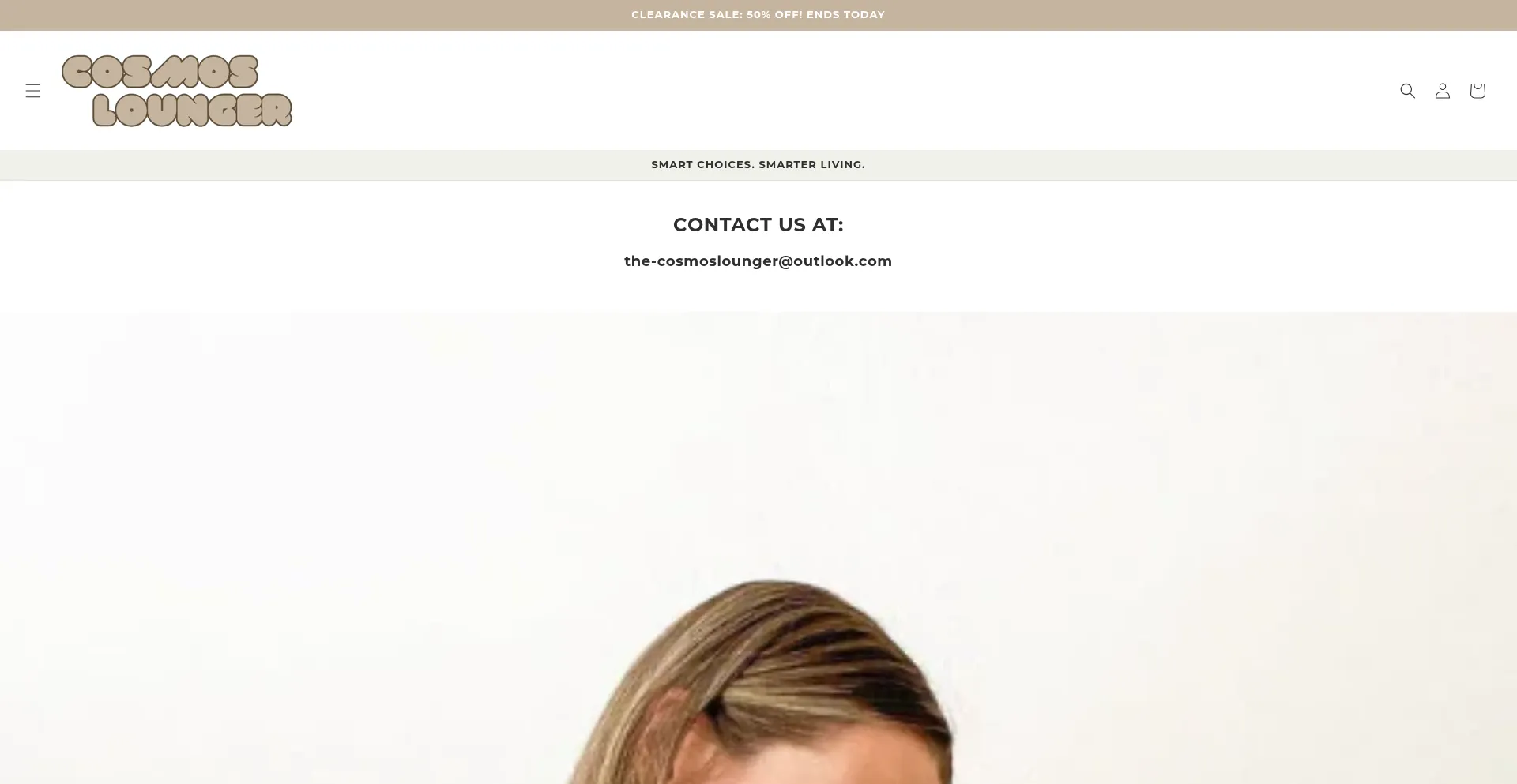Website screenshot of The-cosmoslounger.com