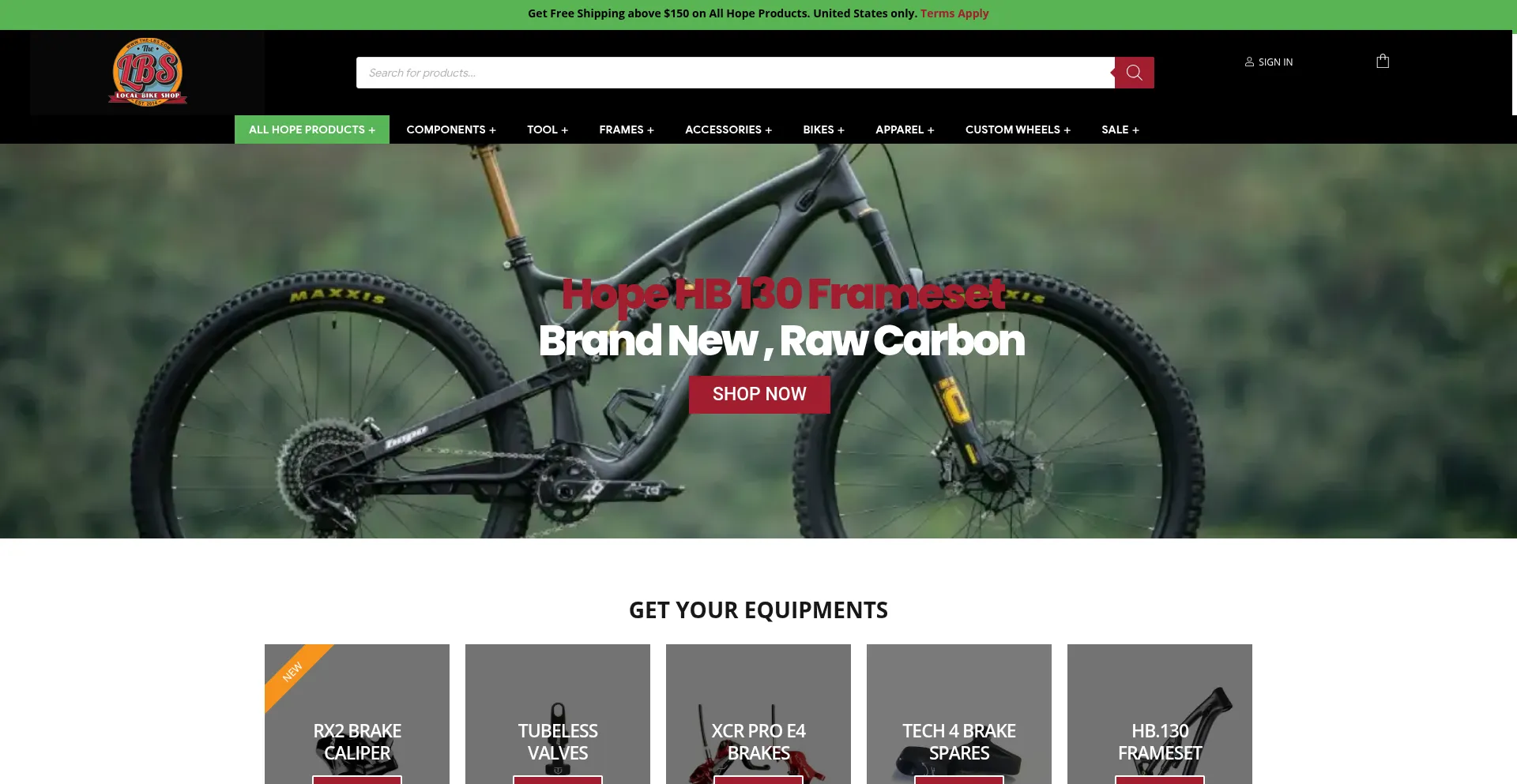 Website screenshot of The-lbs.com