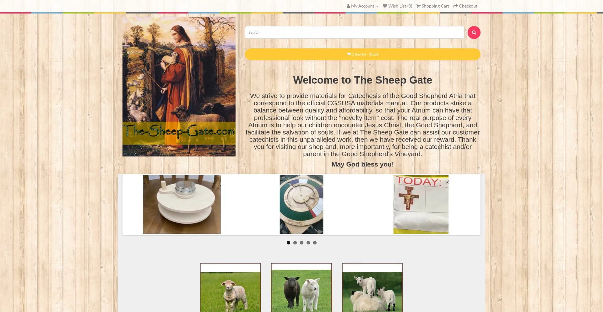 Website screenshot of The-sheep-gate.com