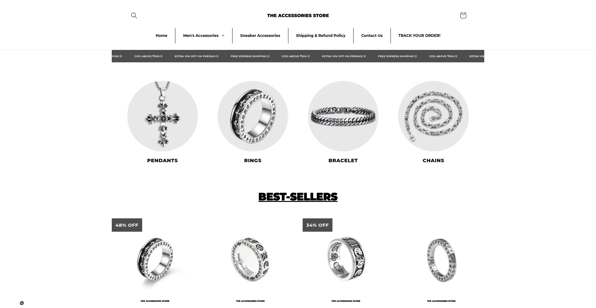 Theaccessoriesstore.in Screenshot