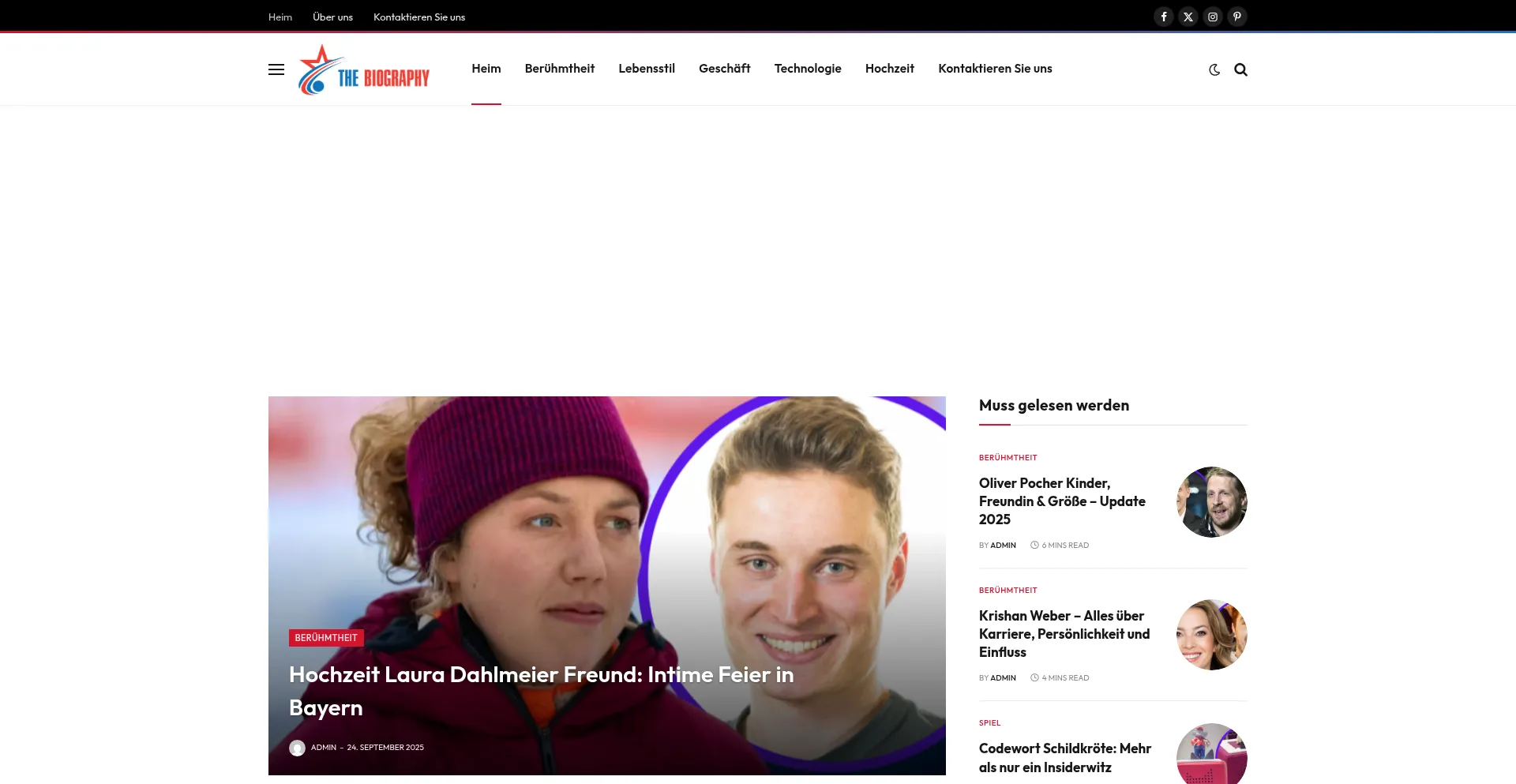 Thebiography.de Screenshot