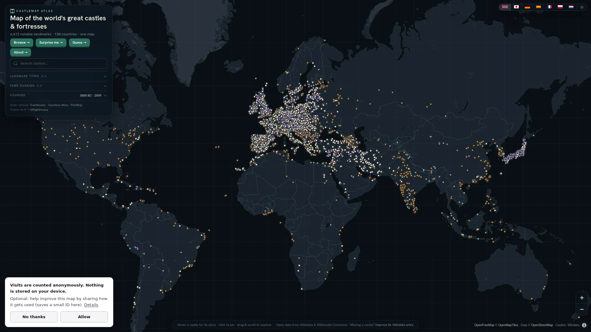 Thecastlemap.com