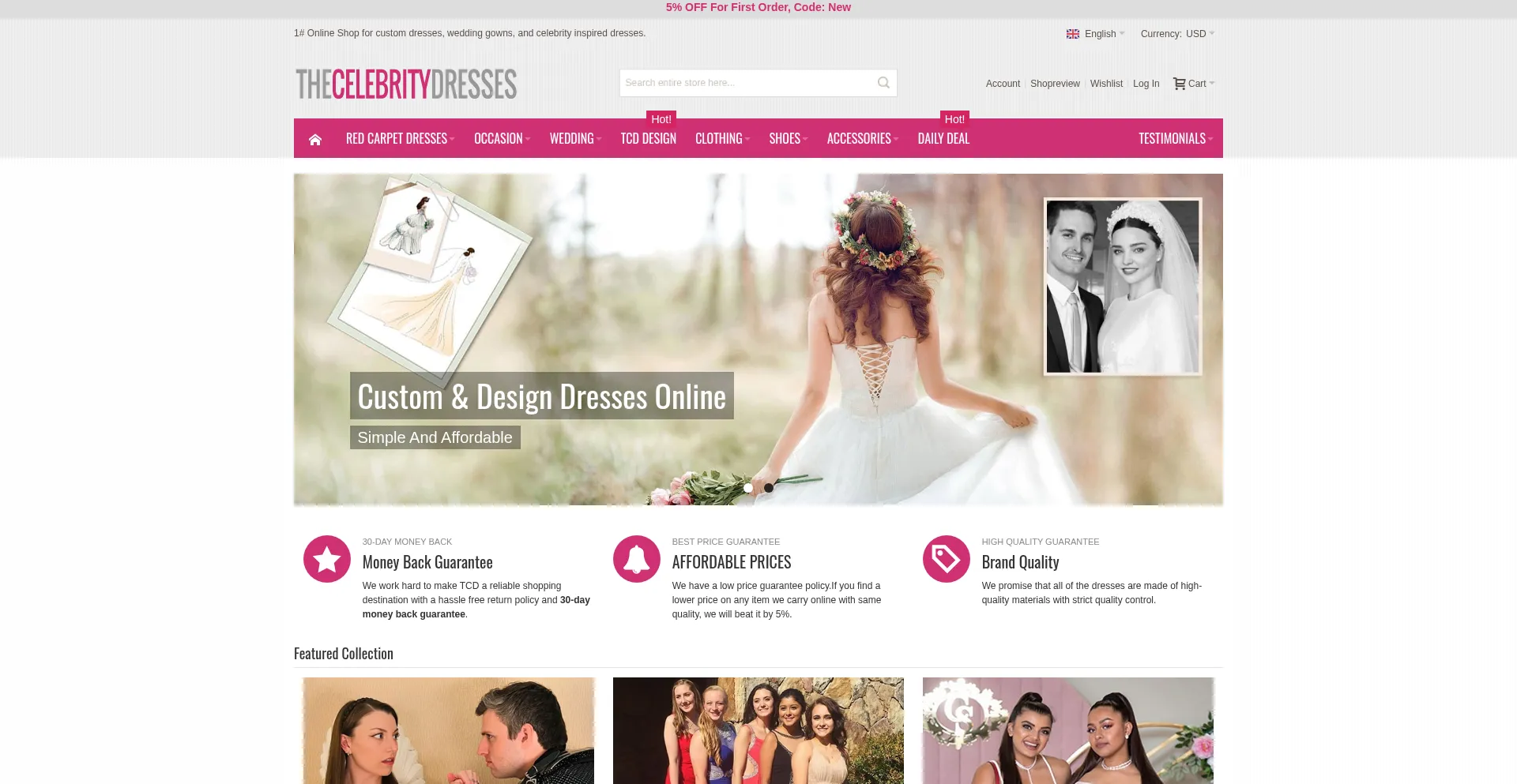 ¿És Seguro y Confiable Thecelebritydresses.com?