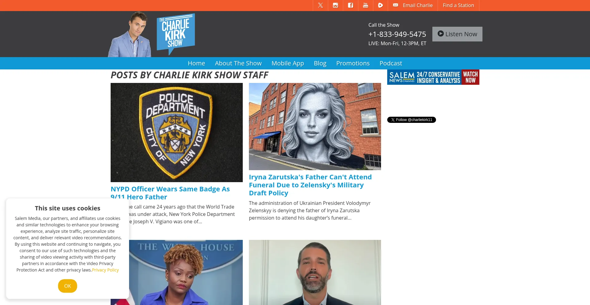 ¿És Seguro y Confiable Thecharliekirkshow.com?