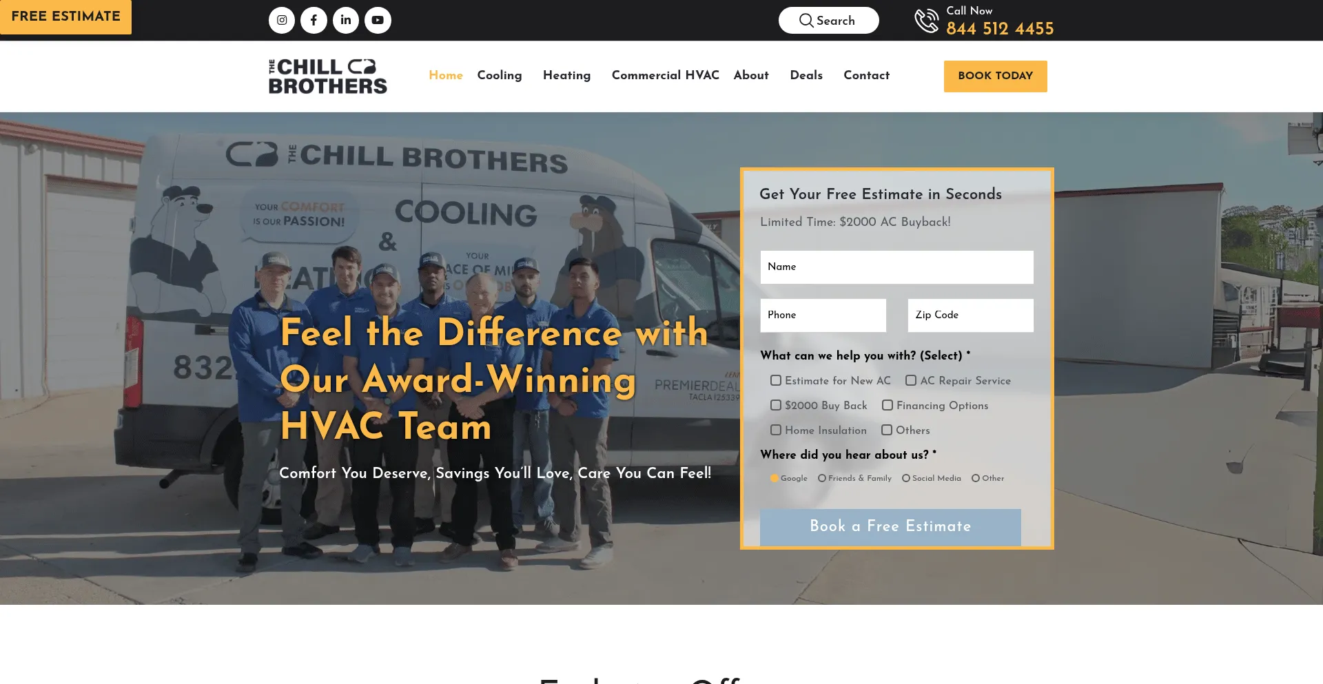 Website screenshot of Thechillbrothers.com