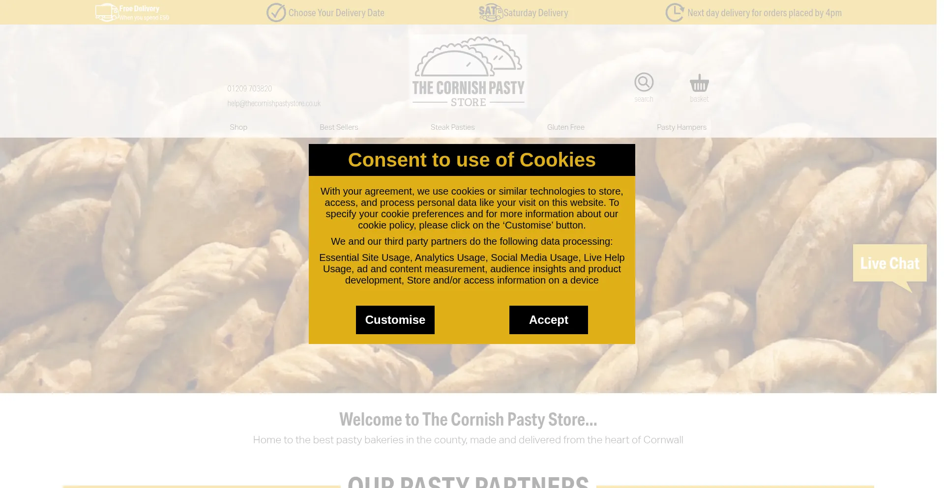 Thecornishpastystore.co.uk