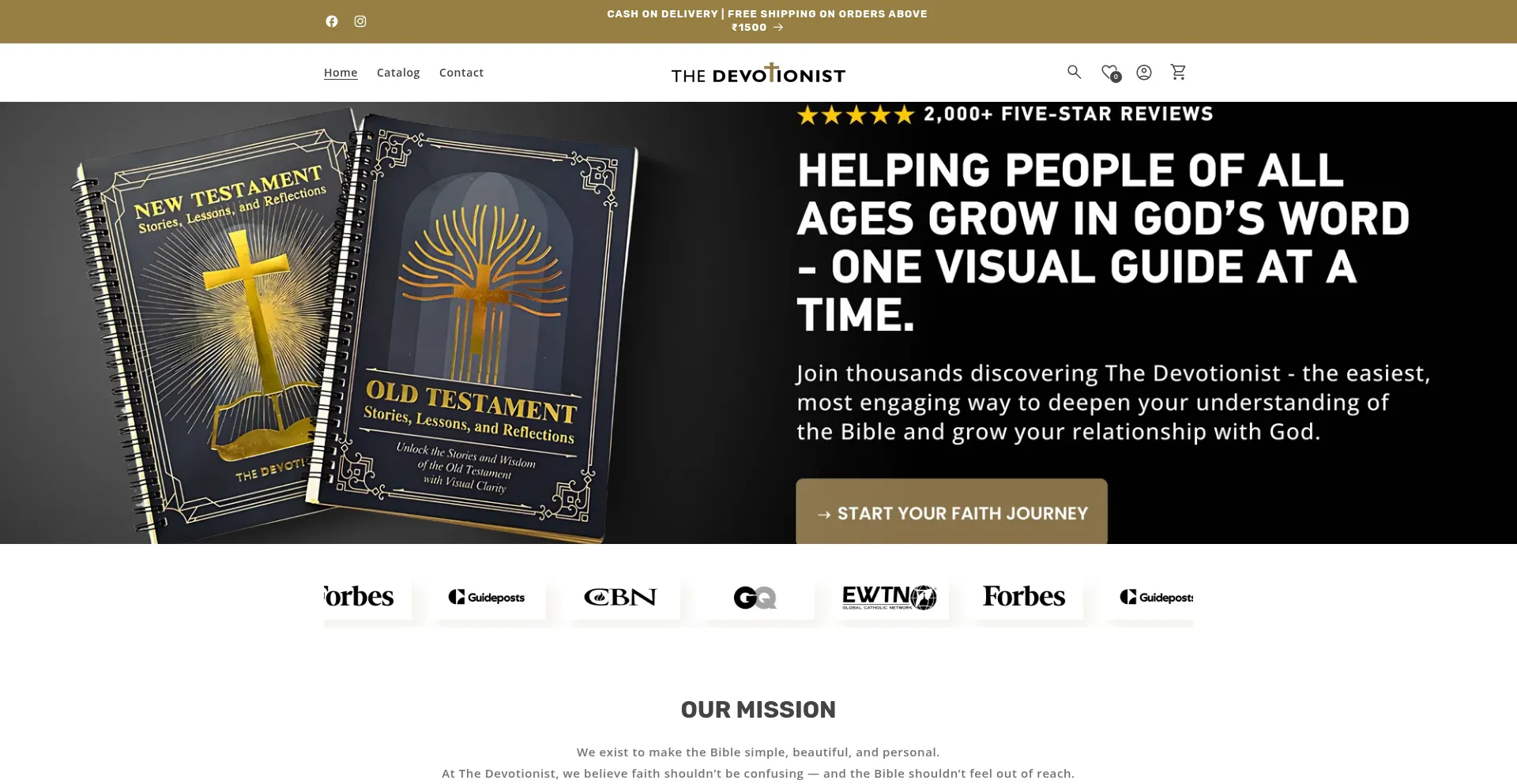 Thedevotionist.in Screenshot