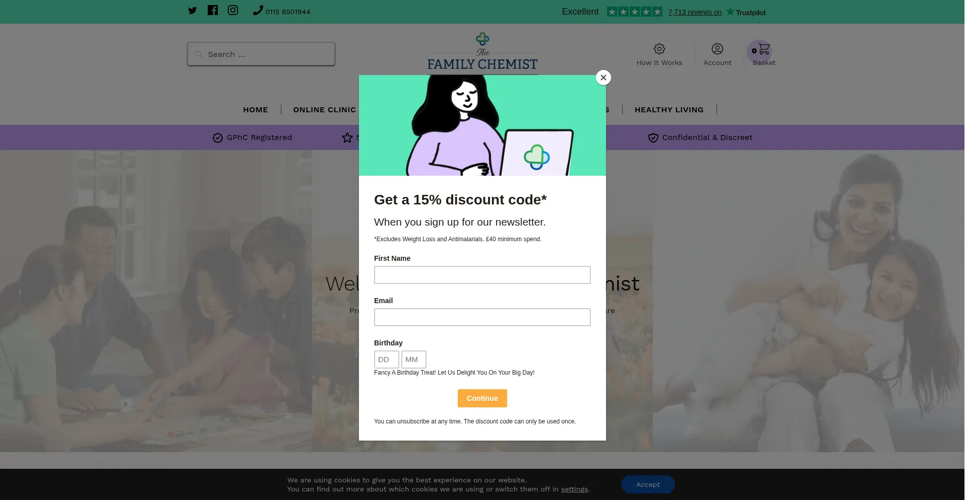 ¿És Seguro y Confiable Thefamilychemist.co.uk?