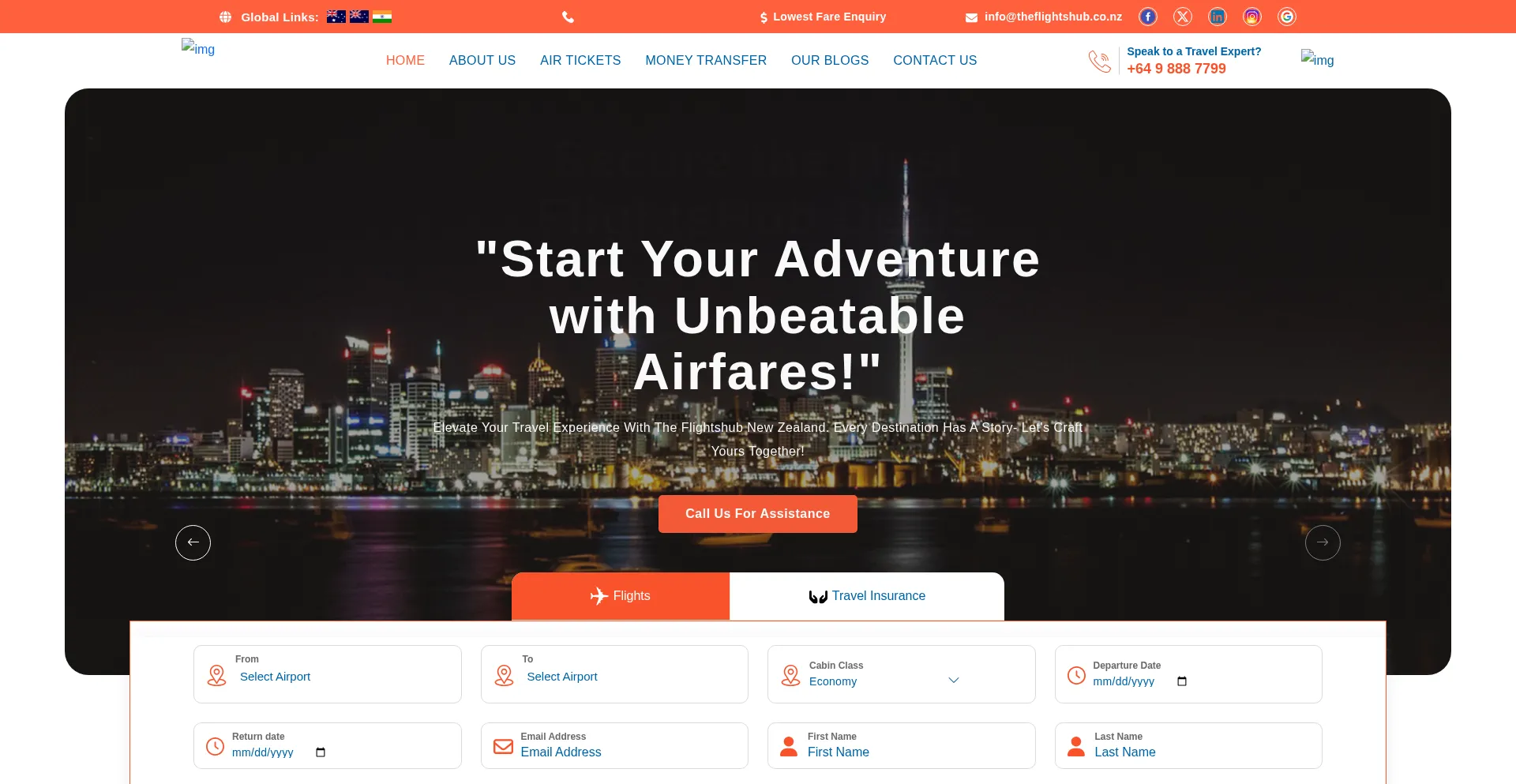 Theflightshub.co.nz