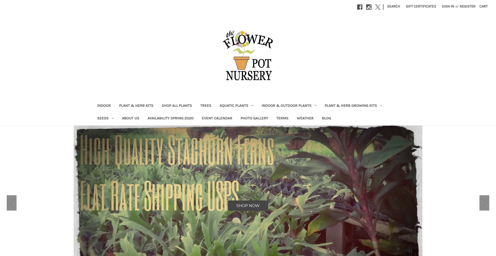 Theflowerpotnursery.com
