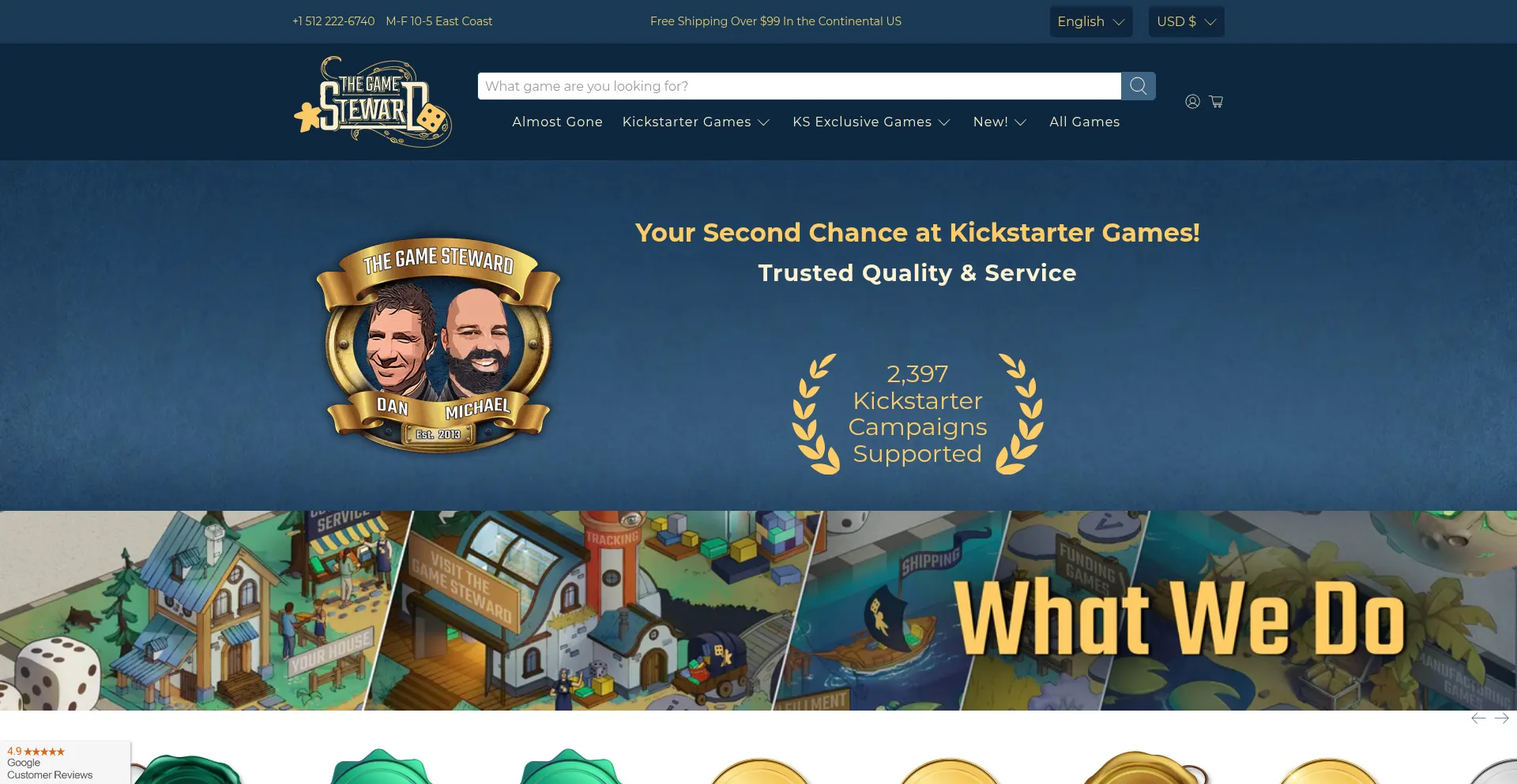 Thegamesteward.com Screenshot
