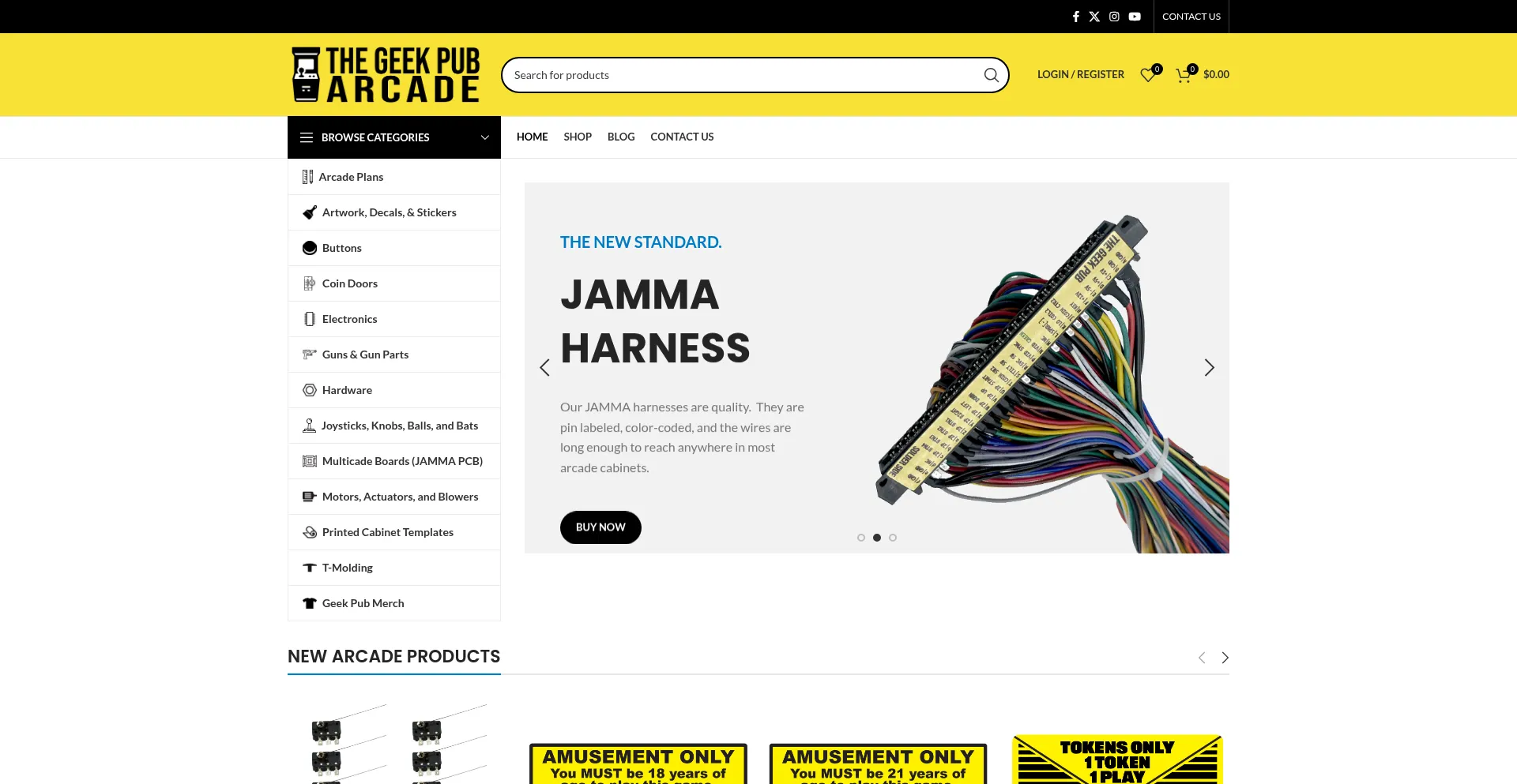 Website screenshot of Thegeekpub.com