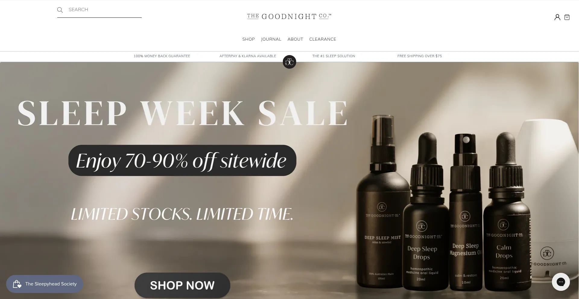 Thegoodnightco.com.au Screenshot