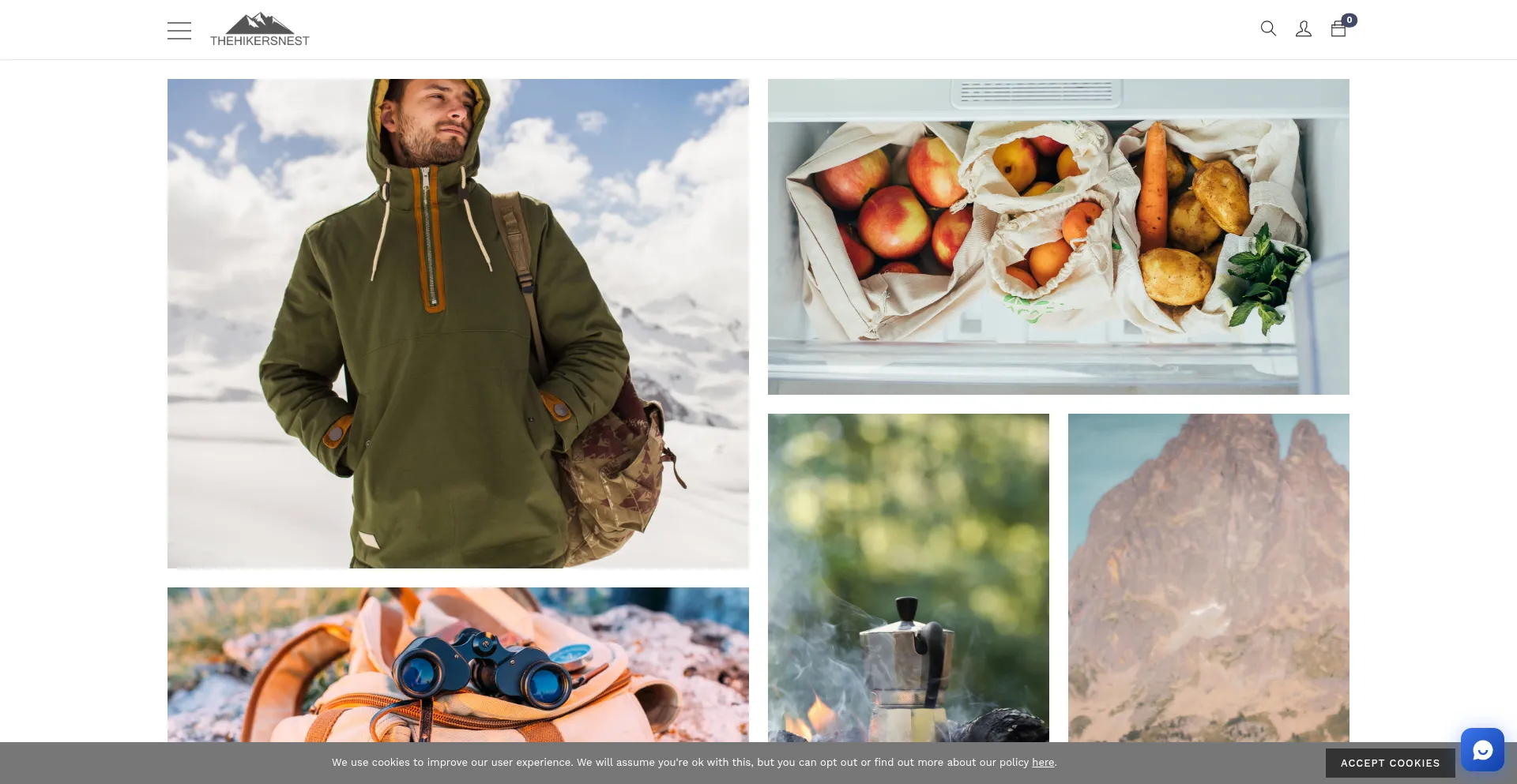 Thehikersnest.com Screenshot