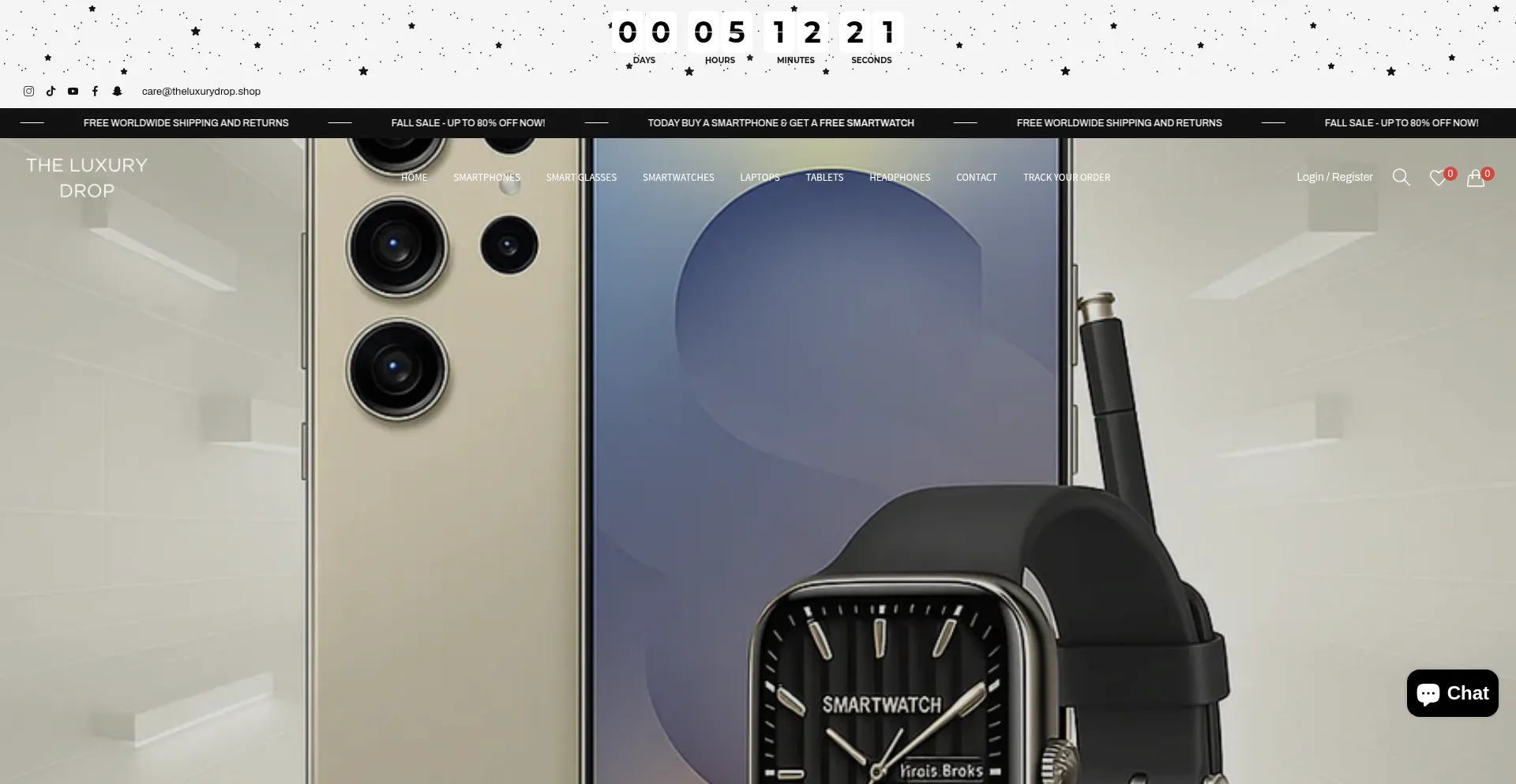 Theluxurydrop.shop Screenshot