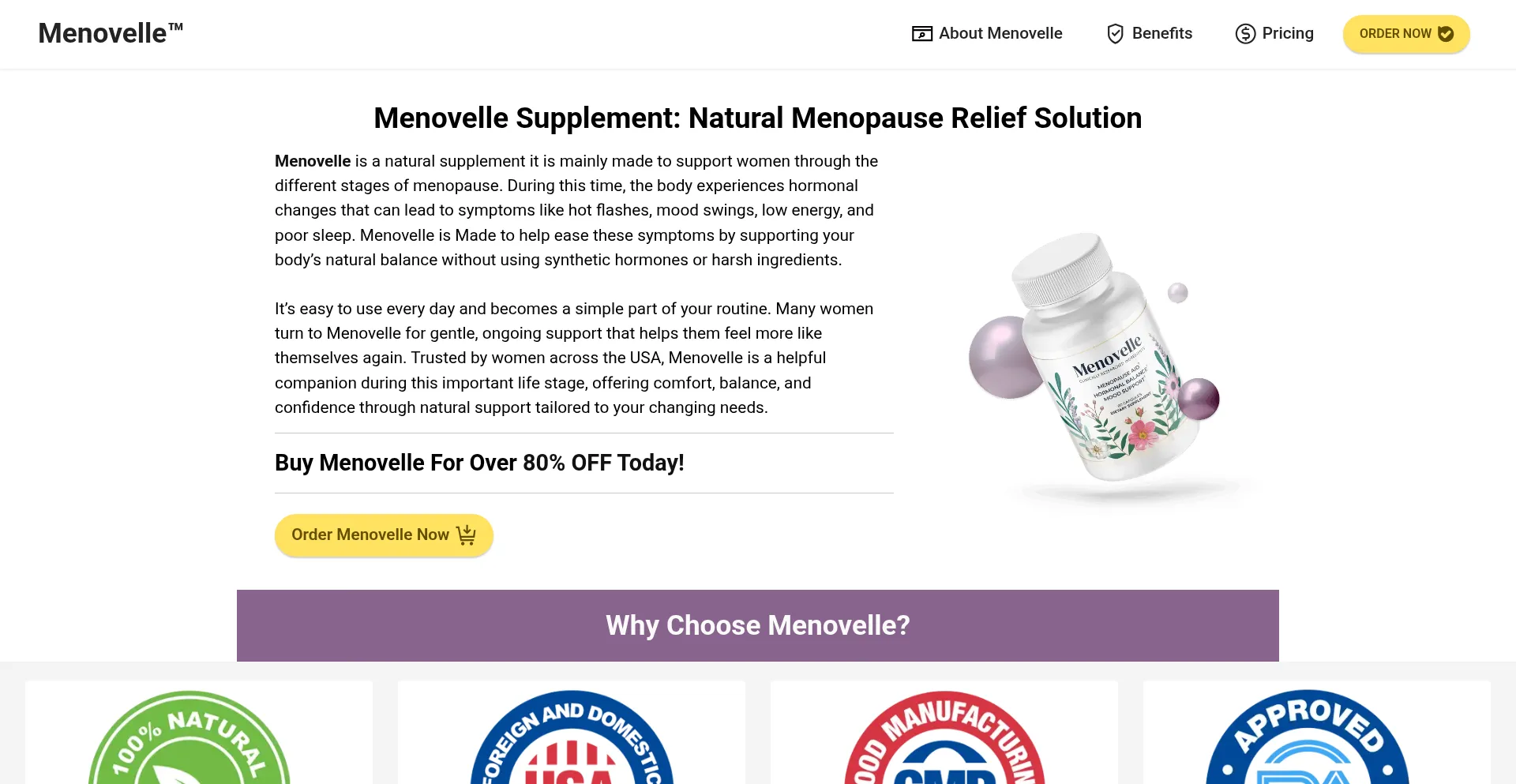 Website screenshot of Themenovelle.us
