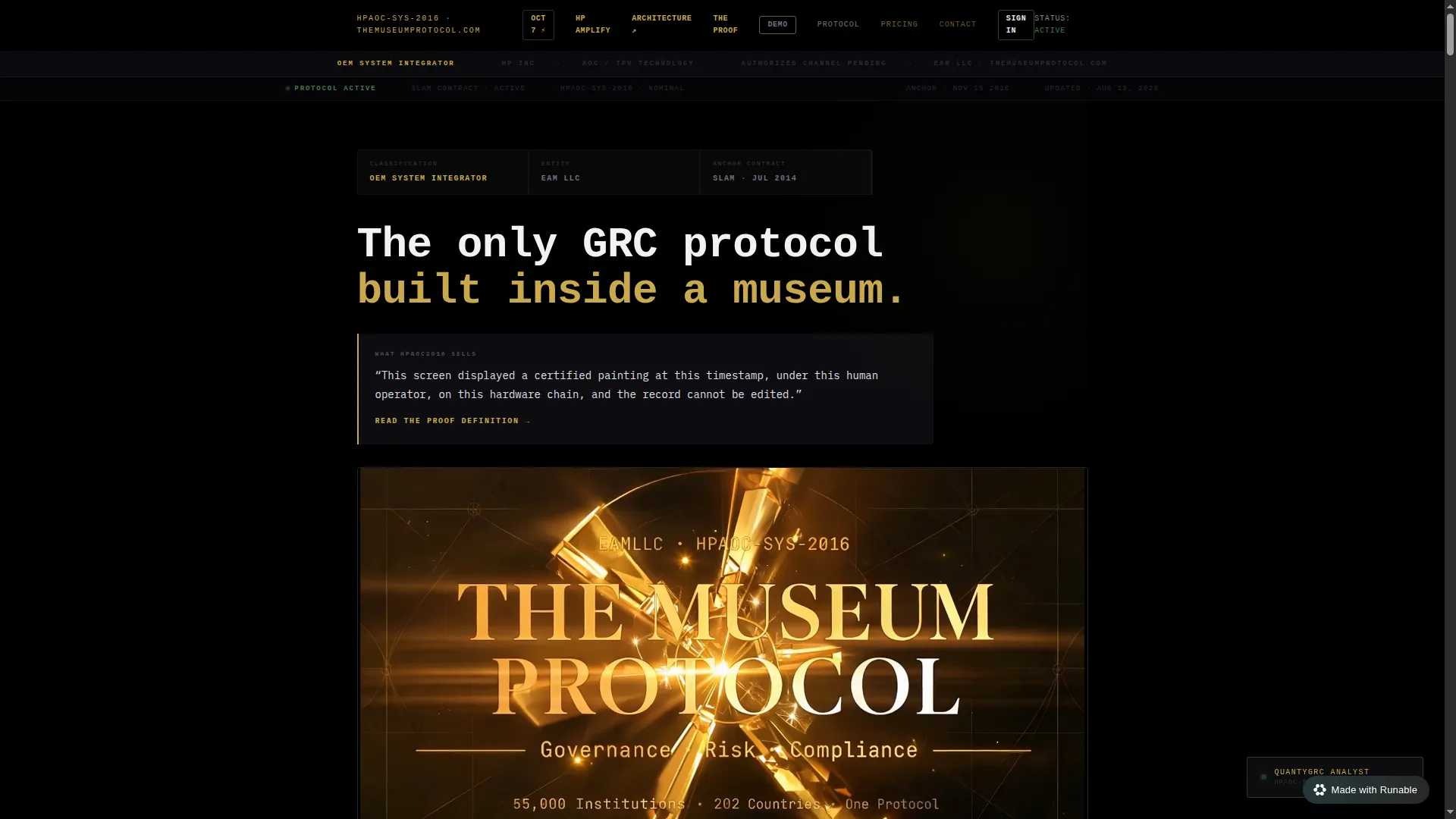 Themuseumprotocol.com